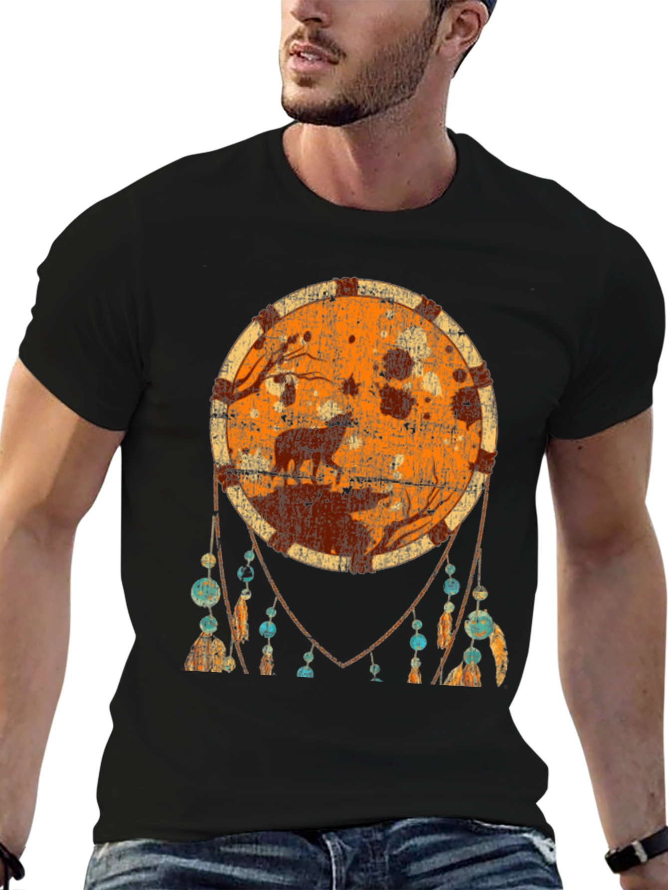Wolf Dreamcatcher Graphic Tee