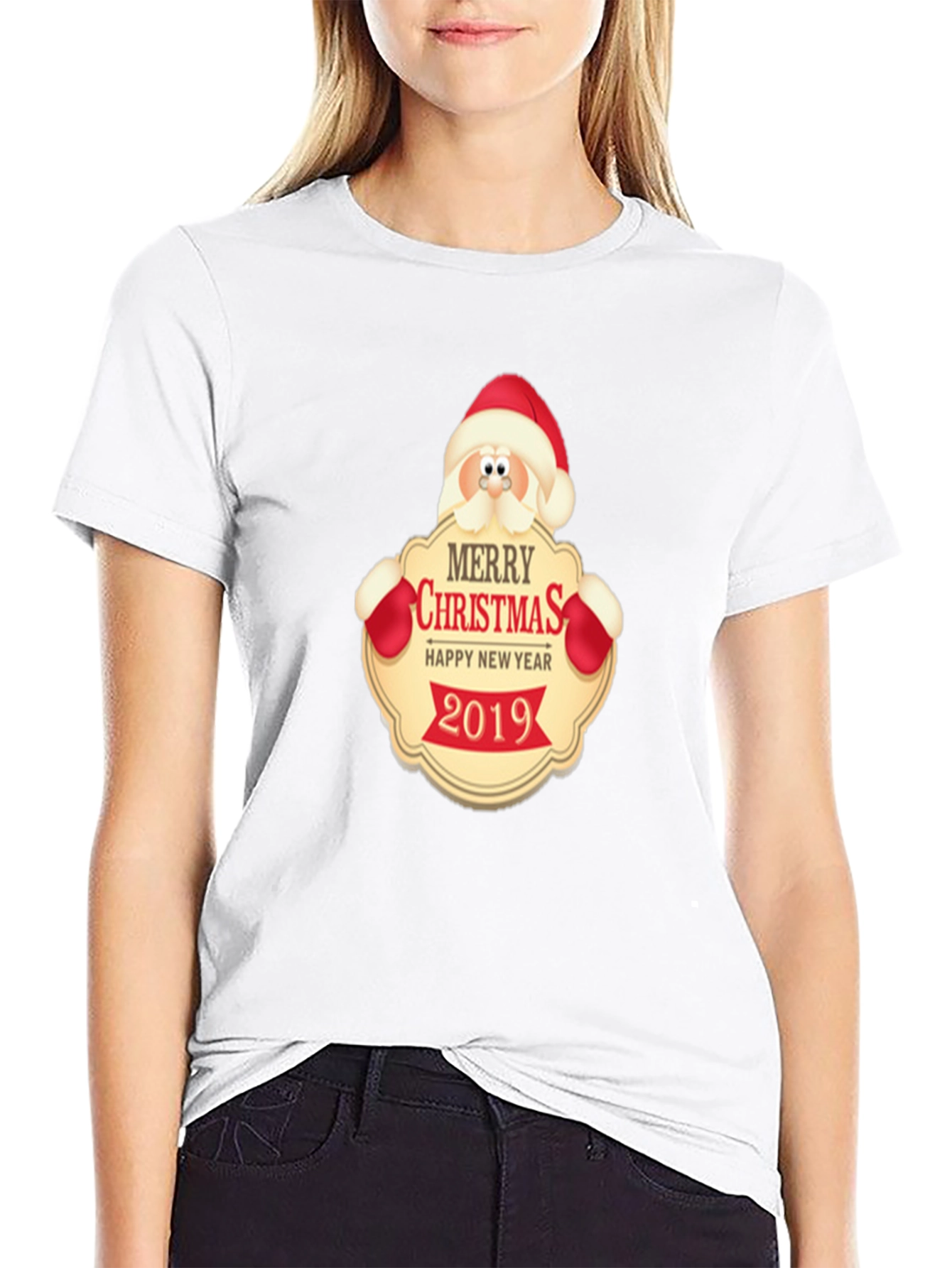 Merry Christmas 2019 Santa Graphic T-Shirt
