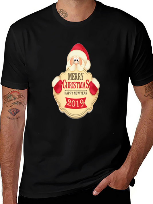 Merry Christmas 2019 Santa Graphic T-Shirt