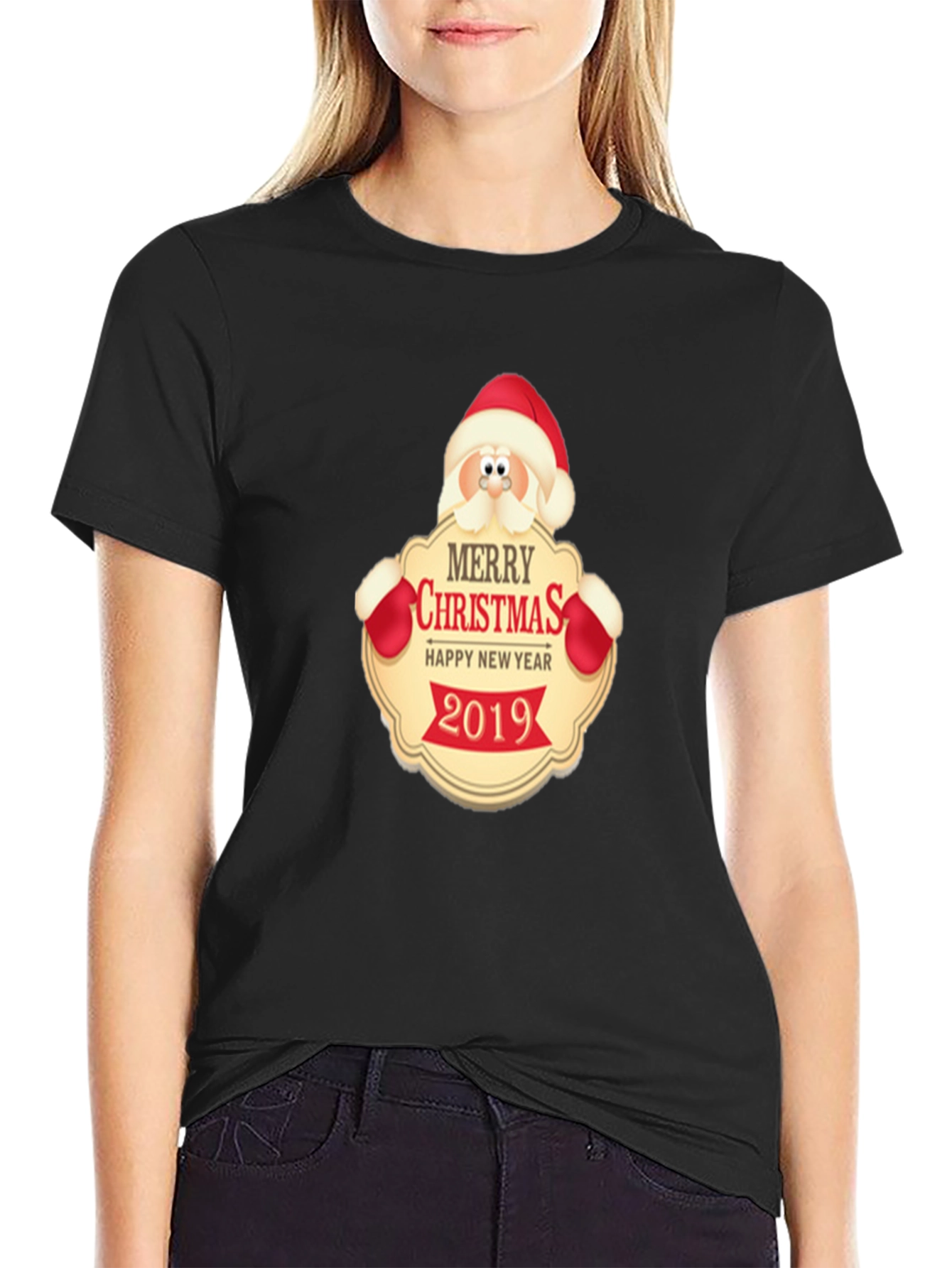 Merry Christmas 2019 Santa Graphic T-Shirt