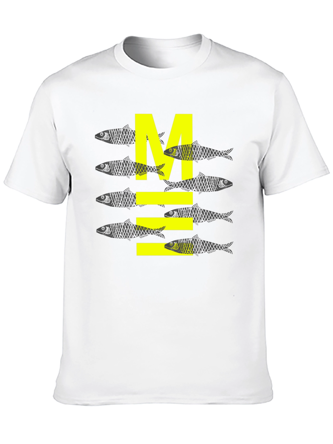 Sardine M Graphic Tee - Black Cotton Comfort