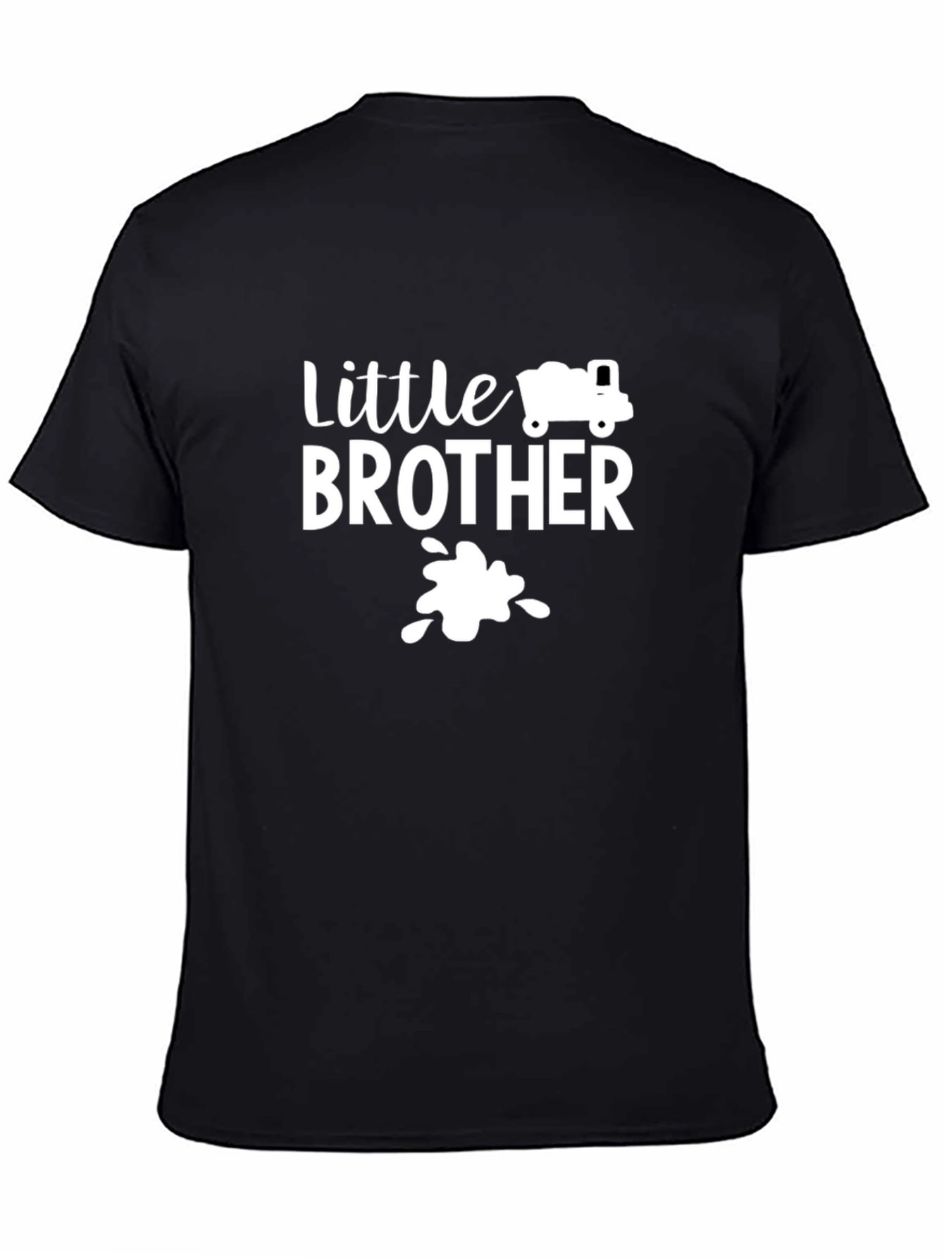 Little Brother Truck Shirt - New Baby Announcement Tee