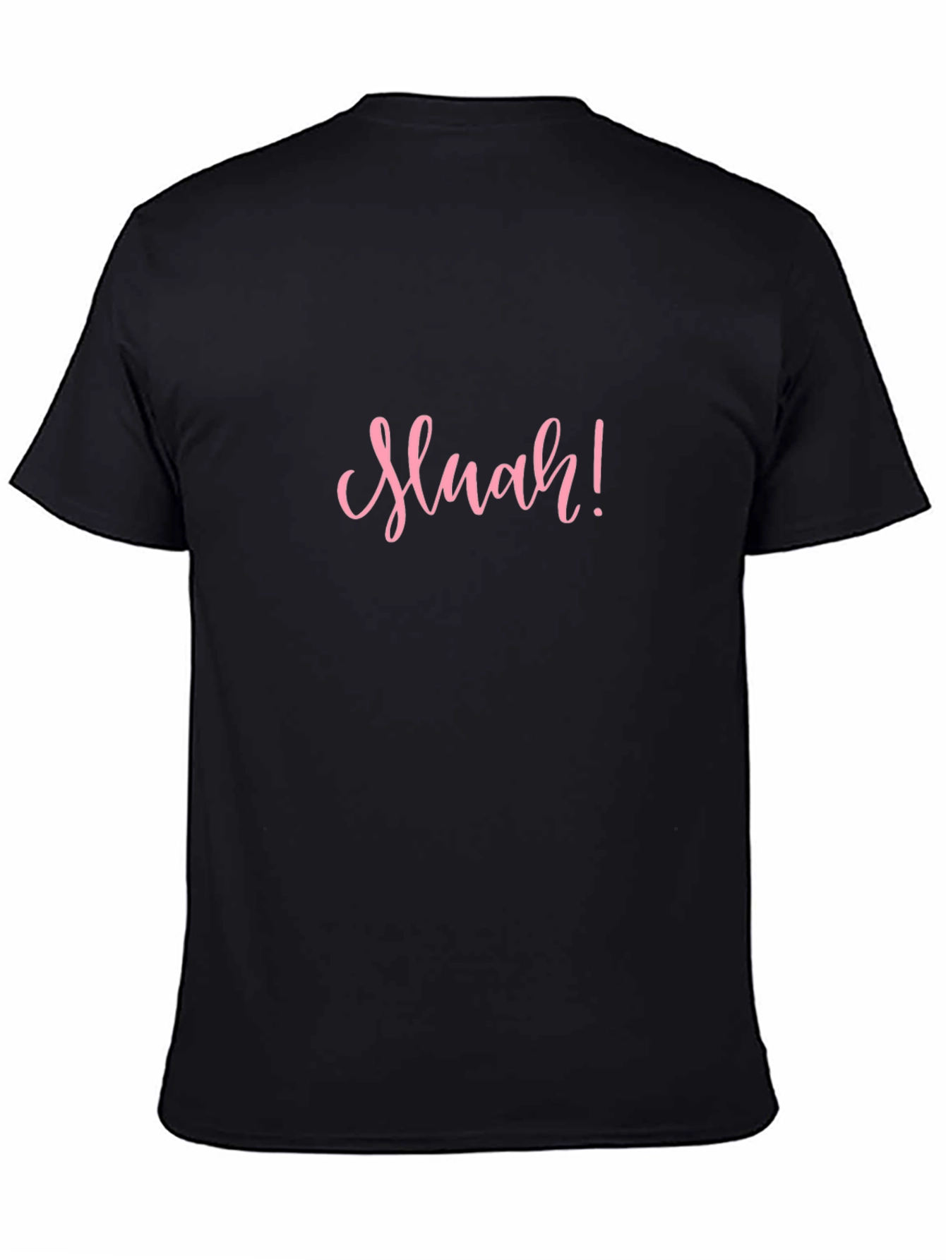 Sluah! Black Crew Neck Short Sleeve T-Shirt