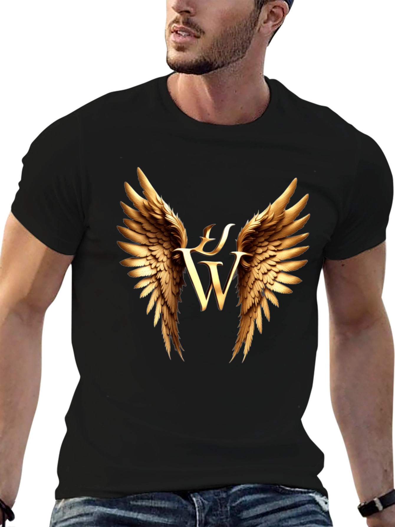 Winged Logo Black T-Shirt