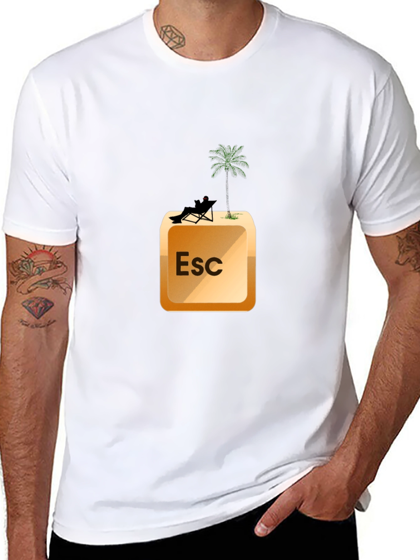 Escape Key T-Shirt - Vacation Mode On