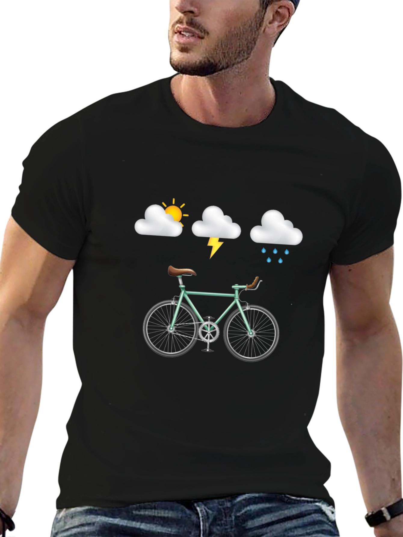 Weather Bike Black T-Shirt