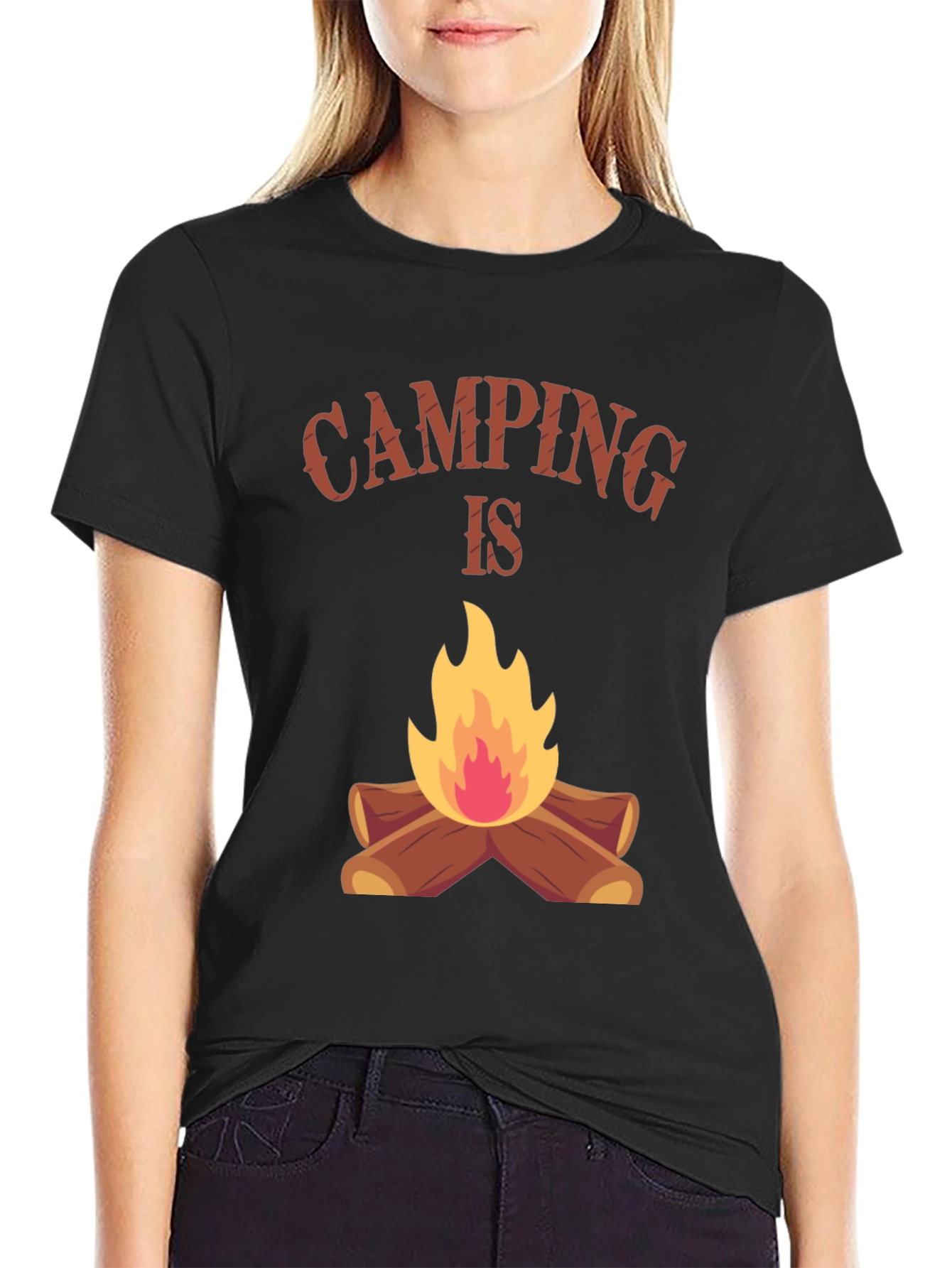 Camping Is Tee - Bonfire T-Shirt