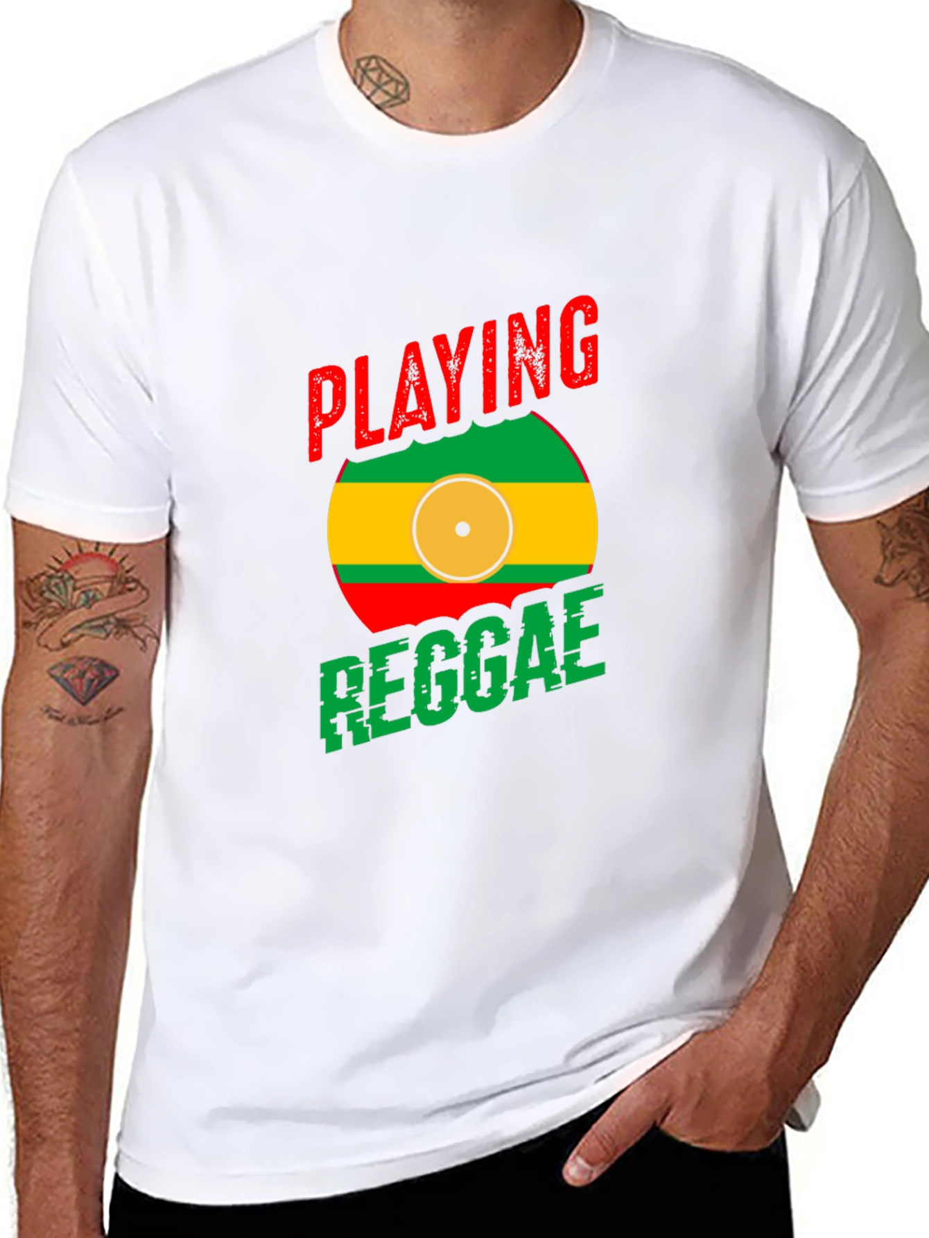 Playing Reggae T-Shirt - Black