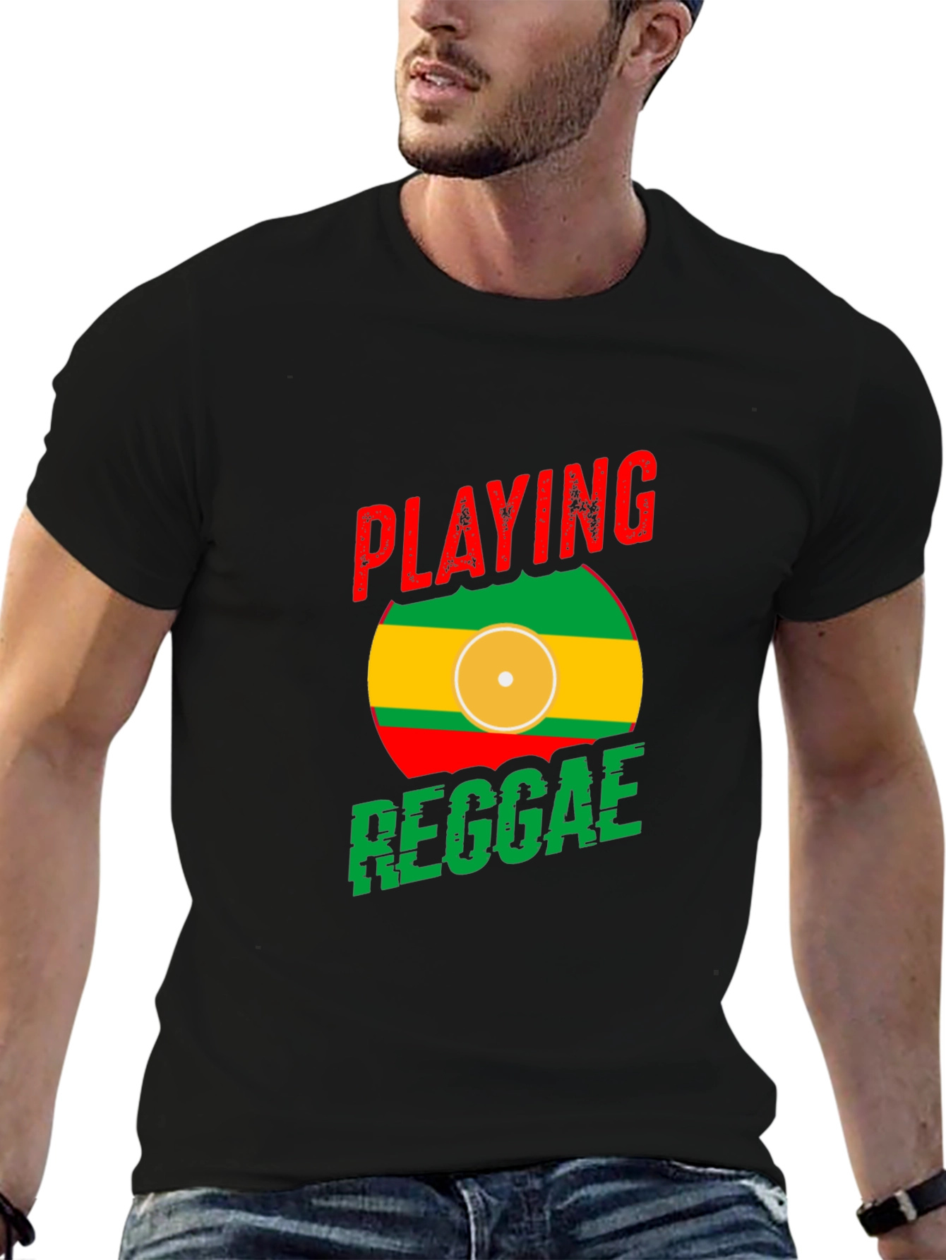 Playing Reggae T-Shirt - Black