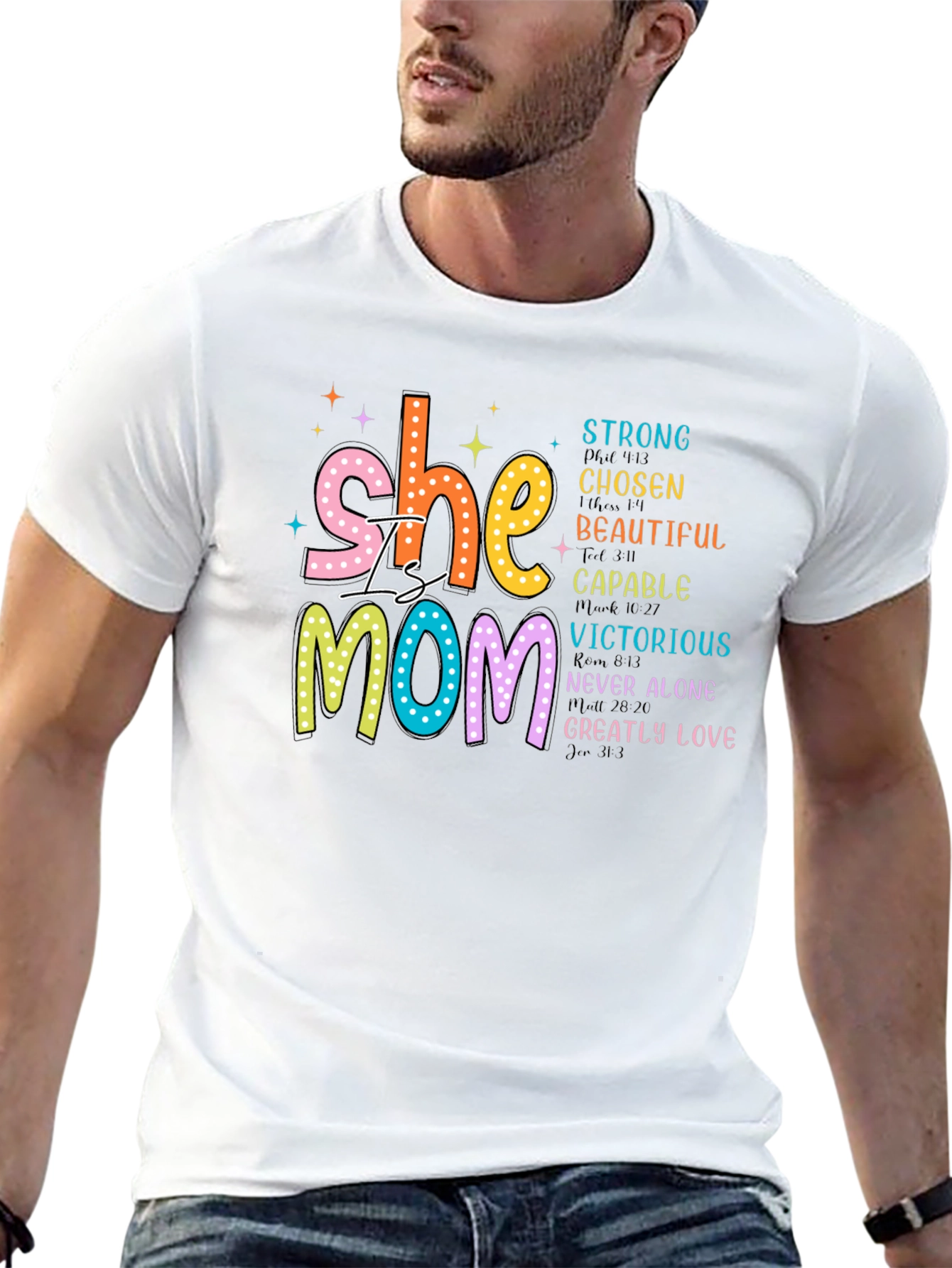 She is Mom T-Shirt: Strong Chosen Beautiful