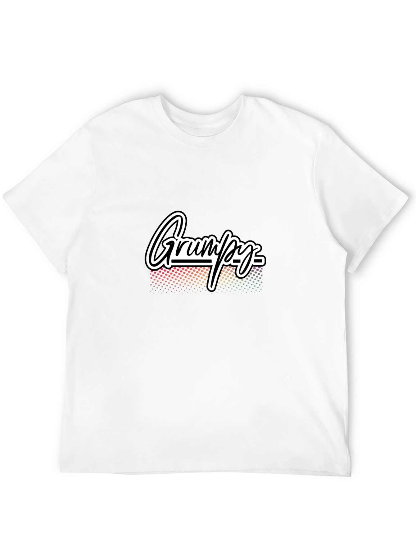 Grumpy Graphic T-Shirt - Black Casual Tee