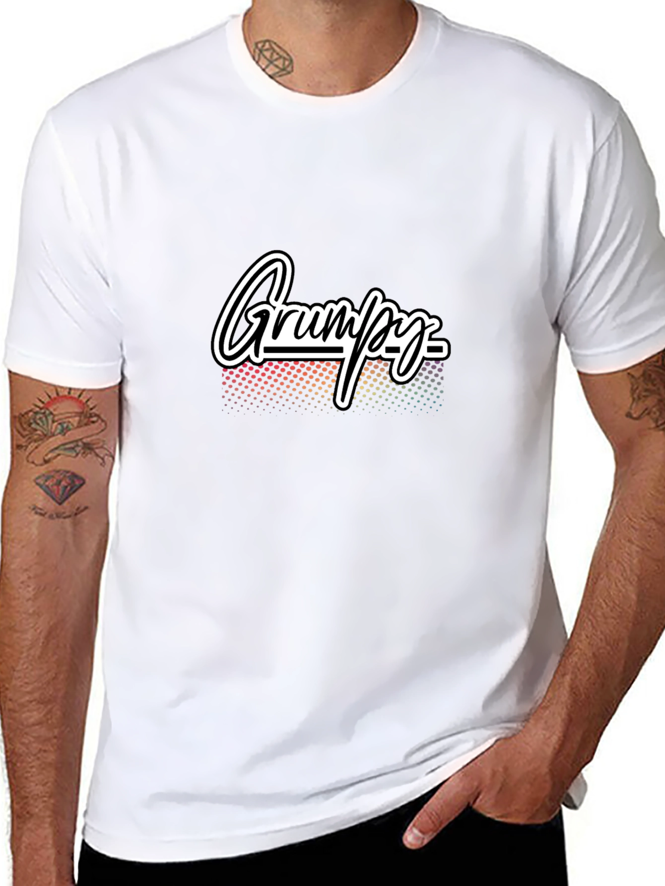 Grumpy Graphic T-Shirt - Black Casual Tee