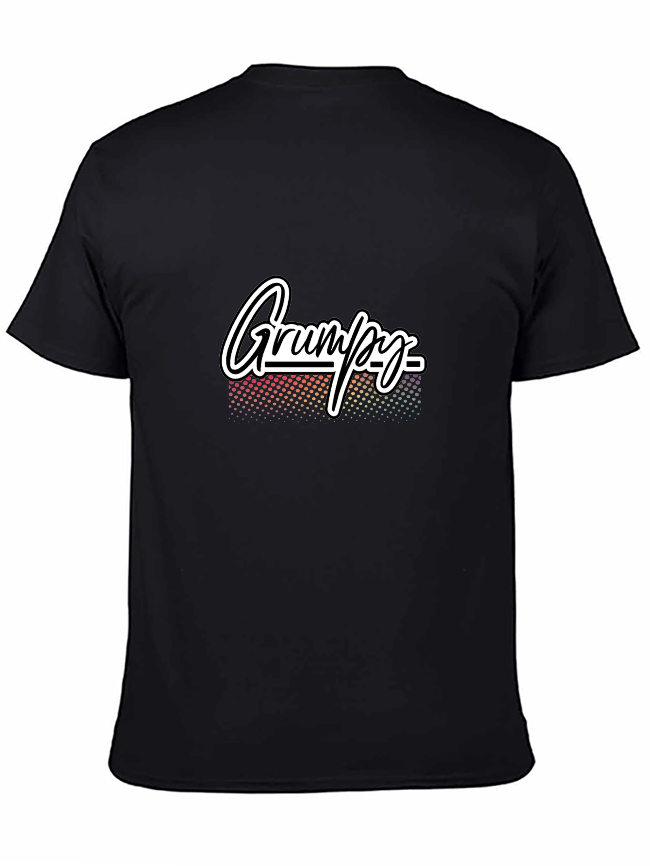 Grumpy Graphic T-Shirt - Black Casual Tee