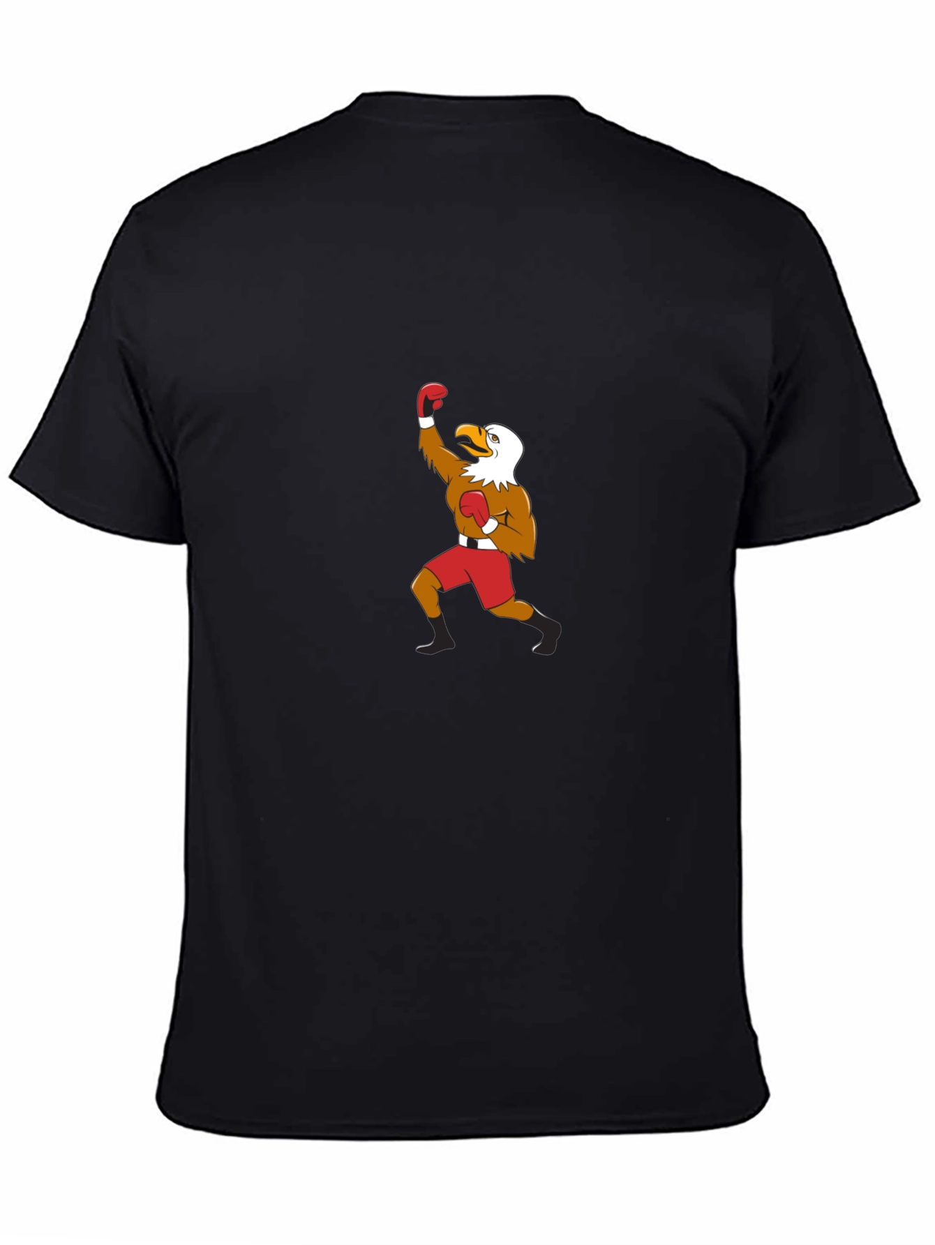 Eagle Boxer Graphic Tee - Mens Black T-Shirt