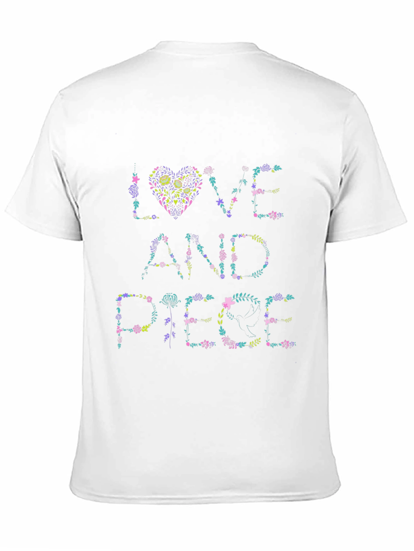 Love And Peace Floral T-Shirt