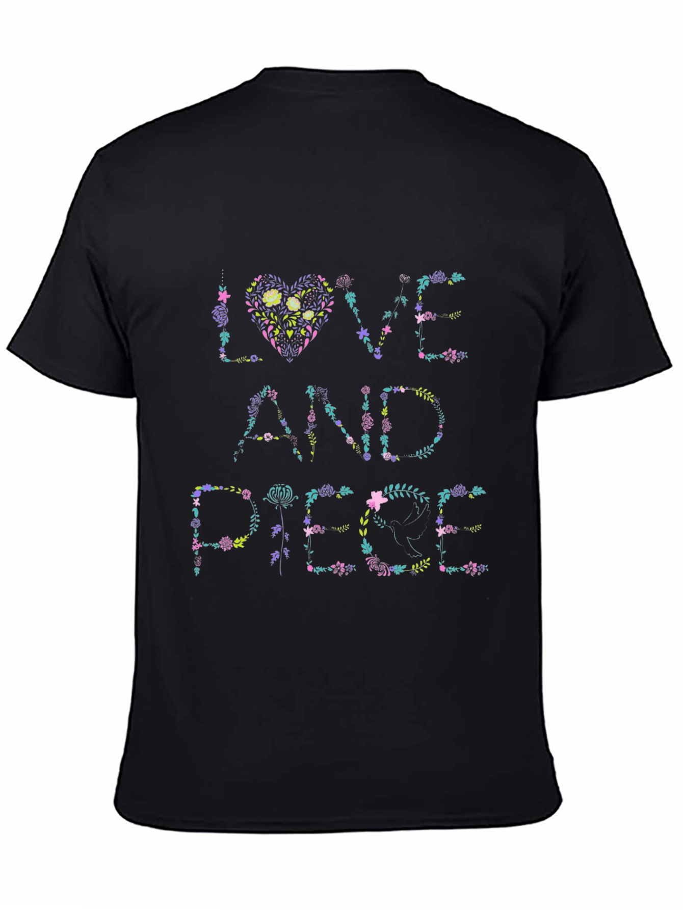 Love And Peace Floral T-Shirt