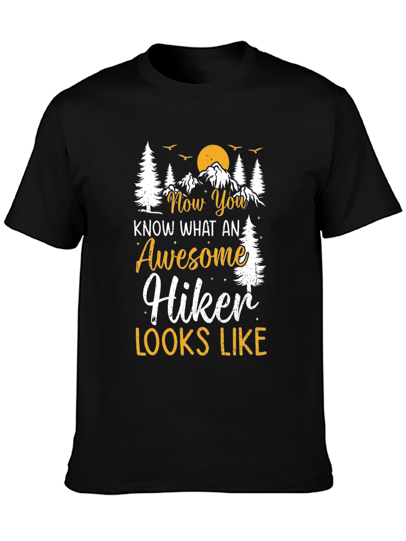 Awesome Hiker T-Shirt - Mountain Graphic Tee