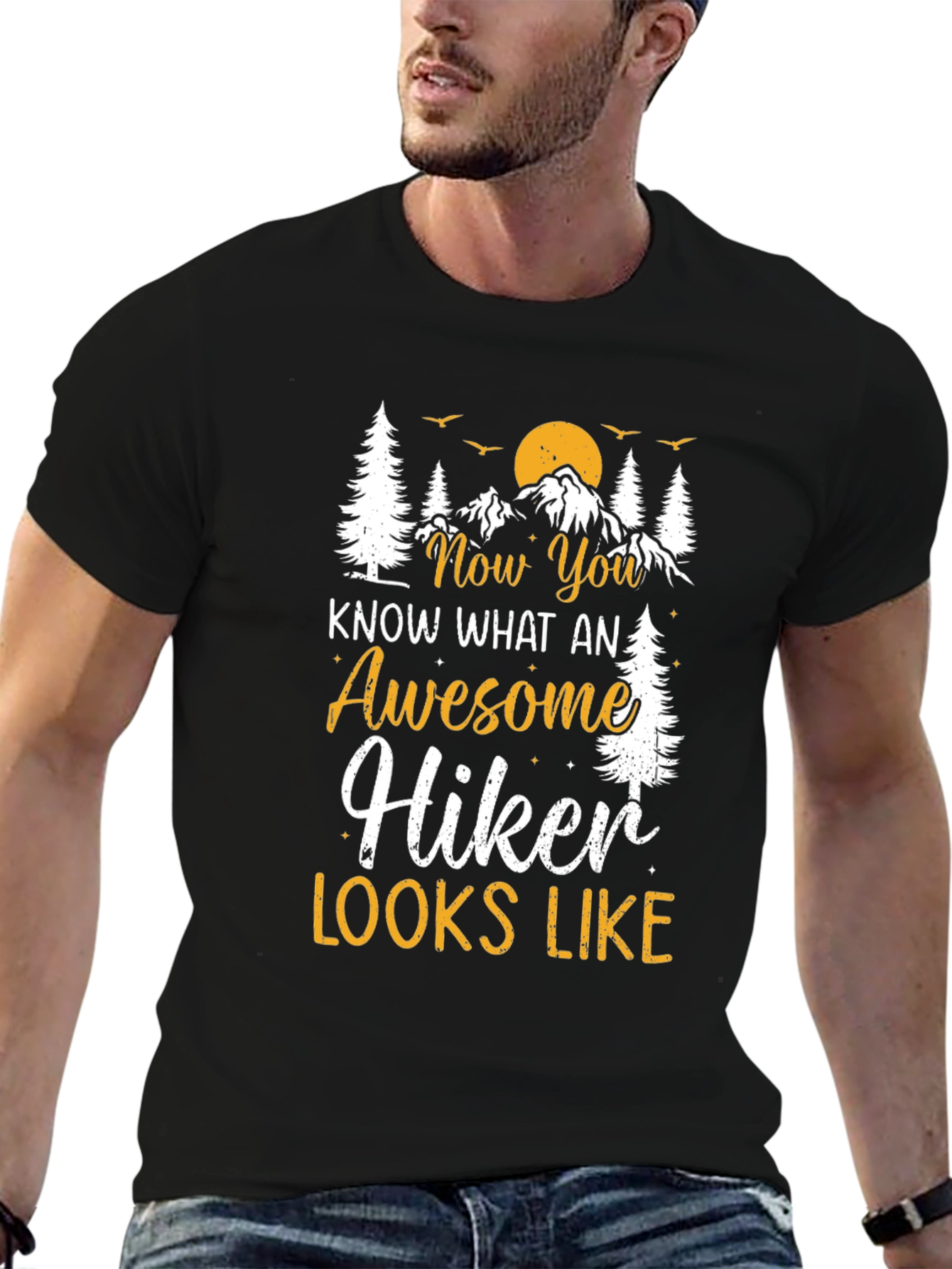 Awesome Hiker T-Shirt - Mountain Graphic Tee