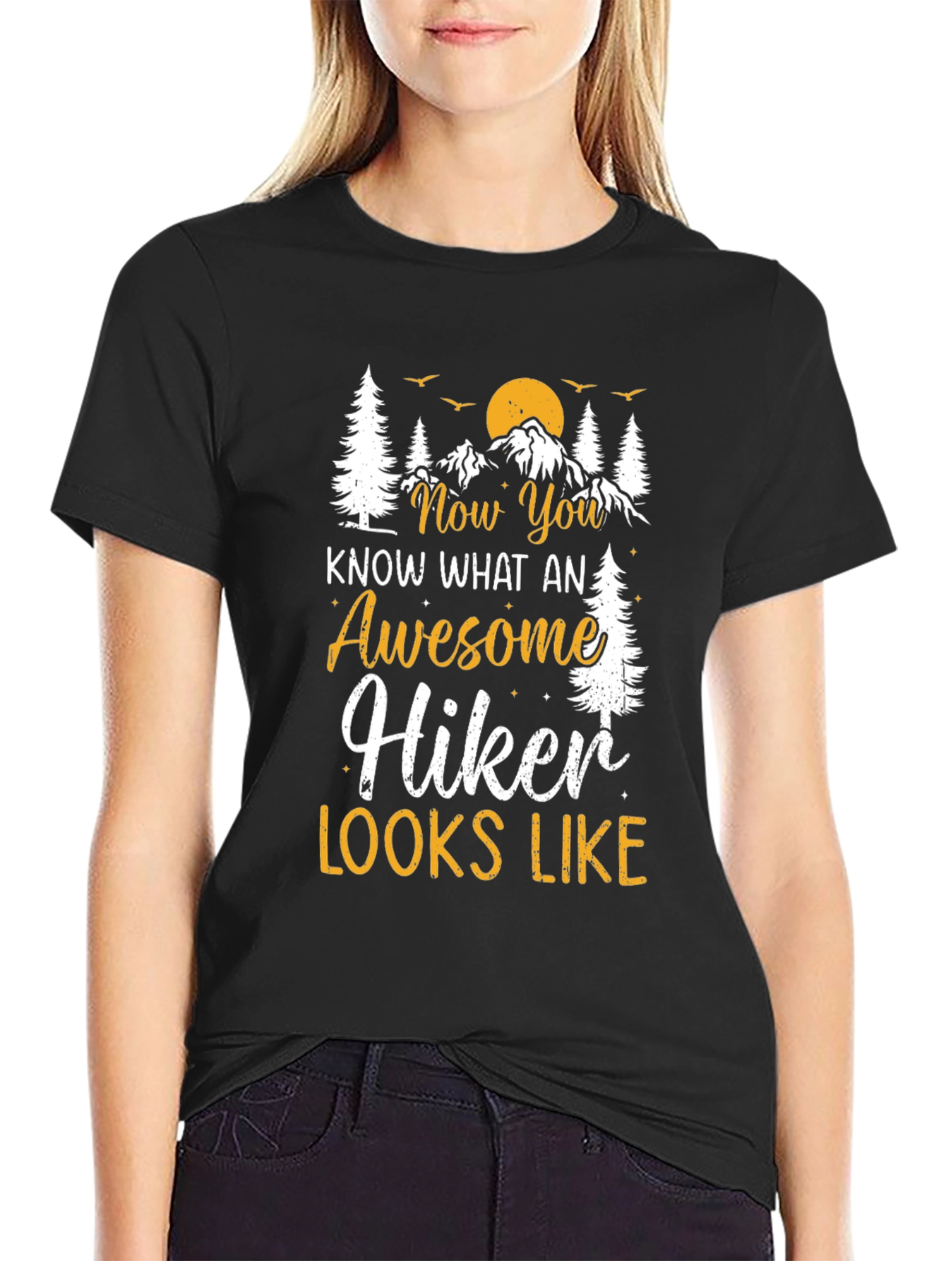 Awesome Hiker T-Shirt - Mountain Graphic Tee