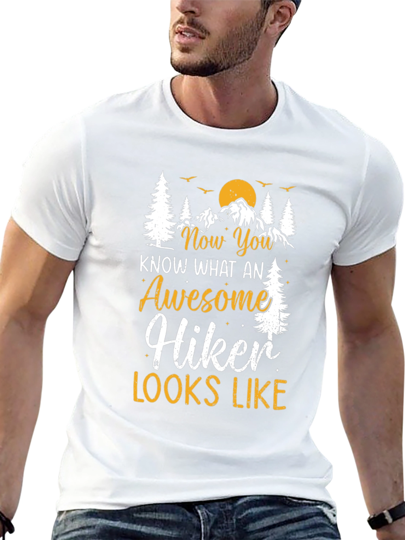 Awesome Hiker T-Shirt - Mountain Graphic Tee