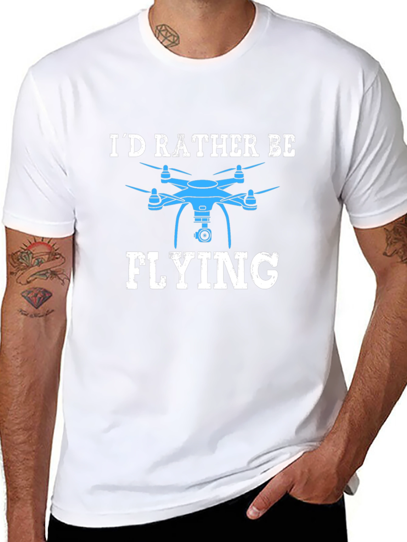 Id Rather Be Flying Drone T-Shirt