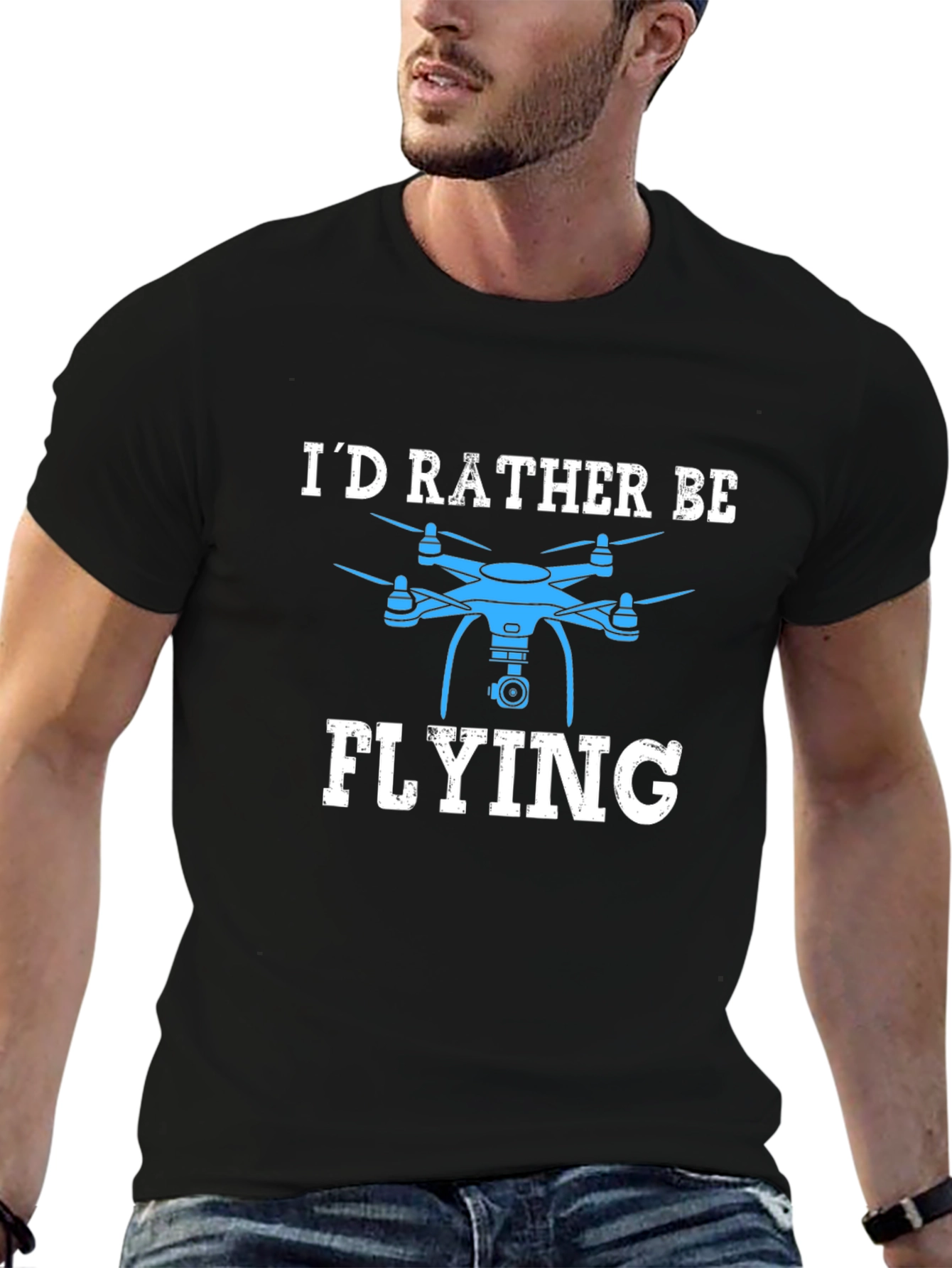Id Rather Be Flying Drone T-Shirt