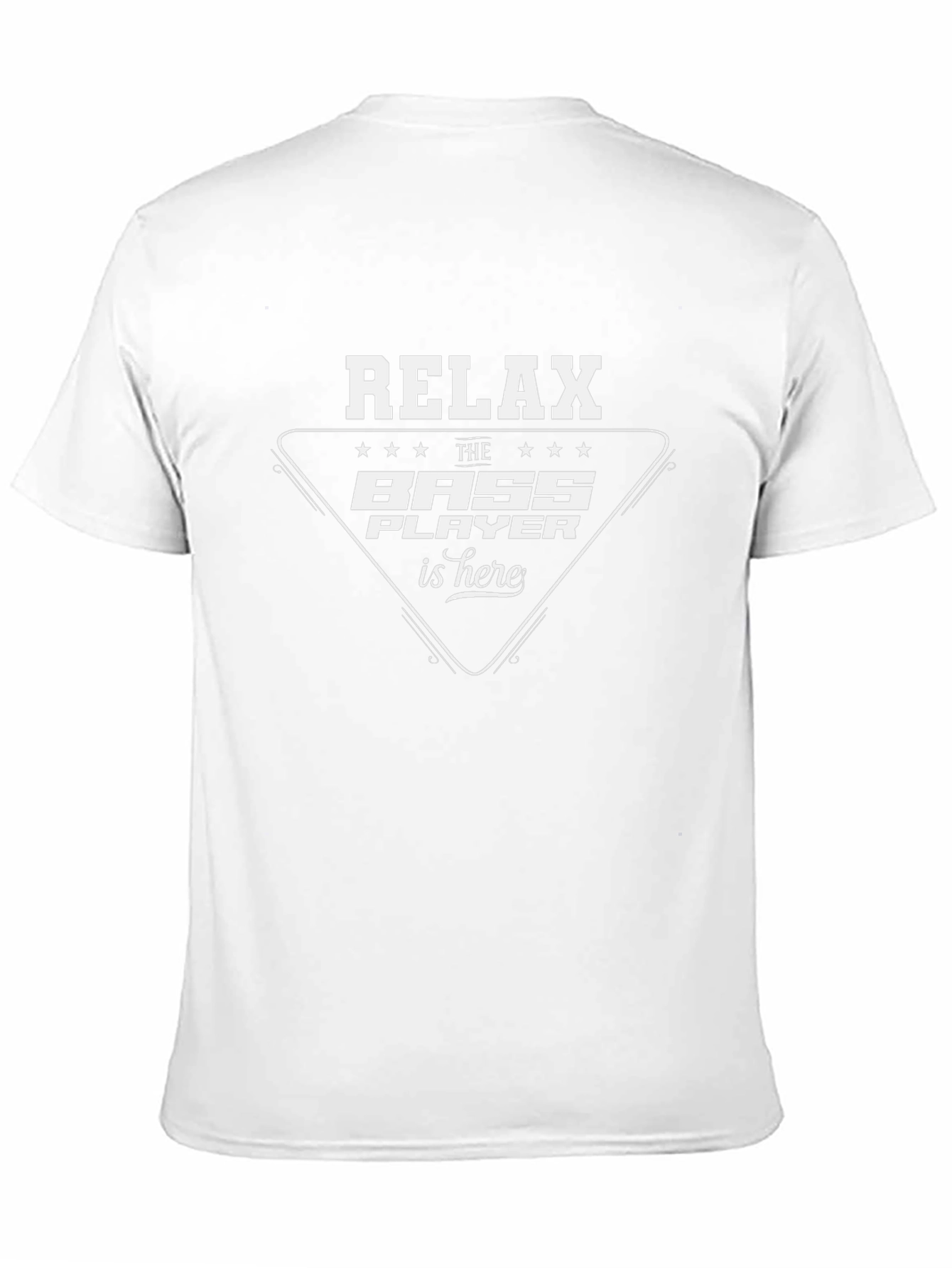 Relax Bass Player T-Shirt - Black Graphic Tee