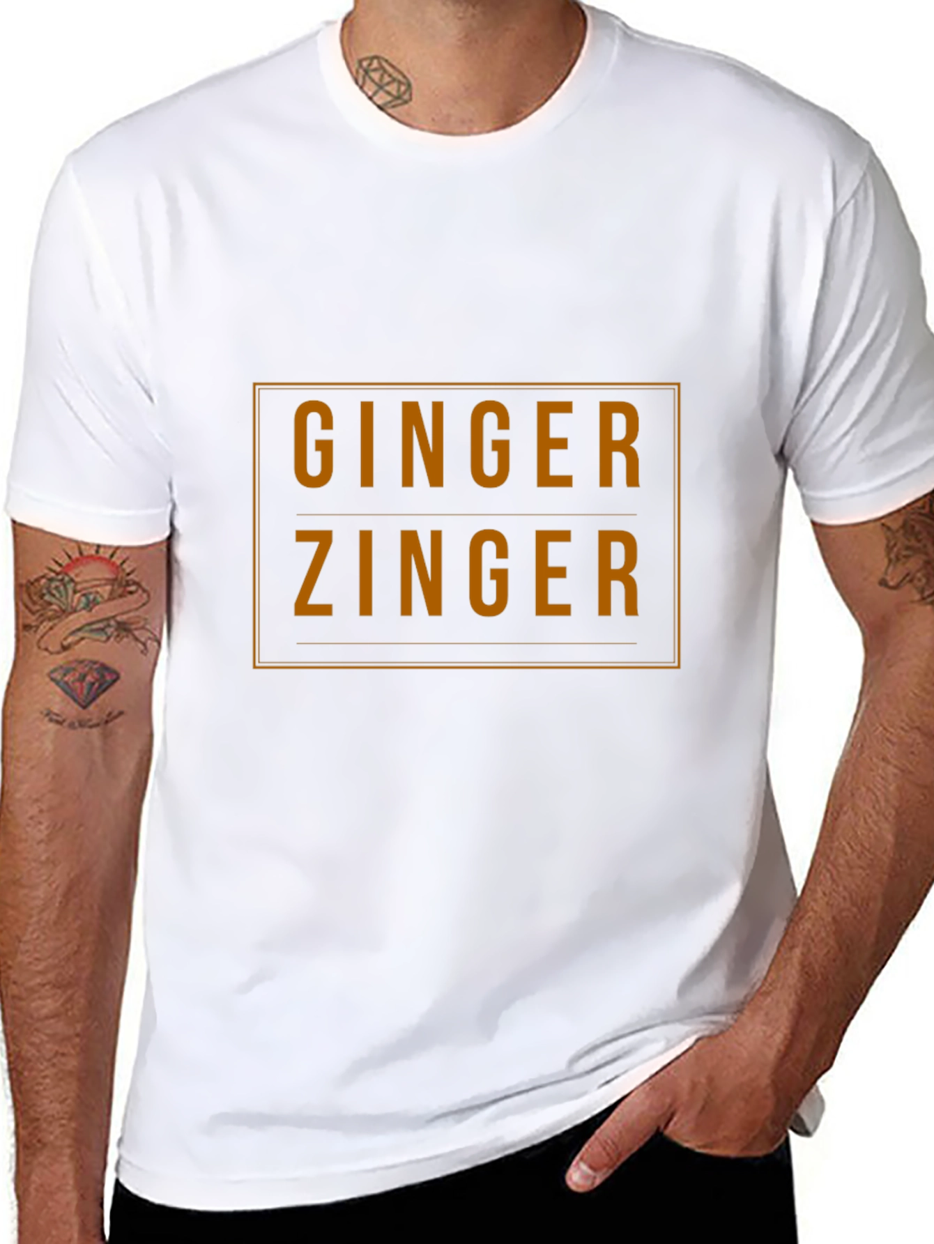 Ginger Zinger Graphic Tee - Bold Statement T-Shirt