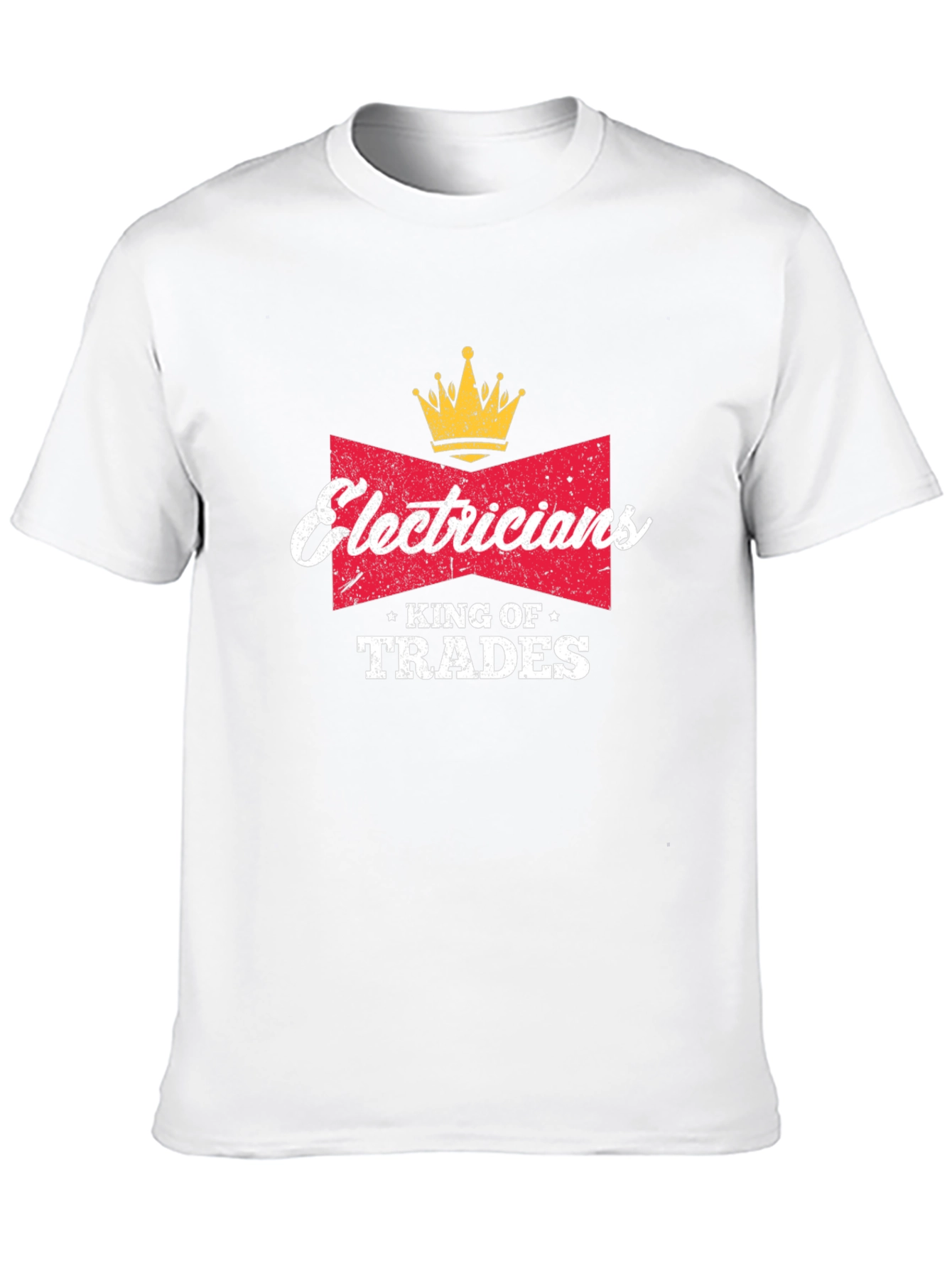 Electricians King of Trades Black T-Shirt