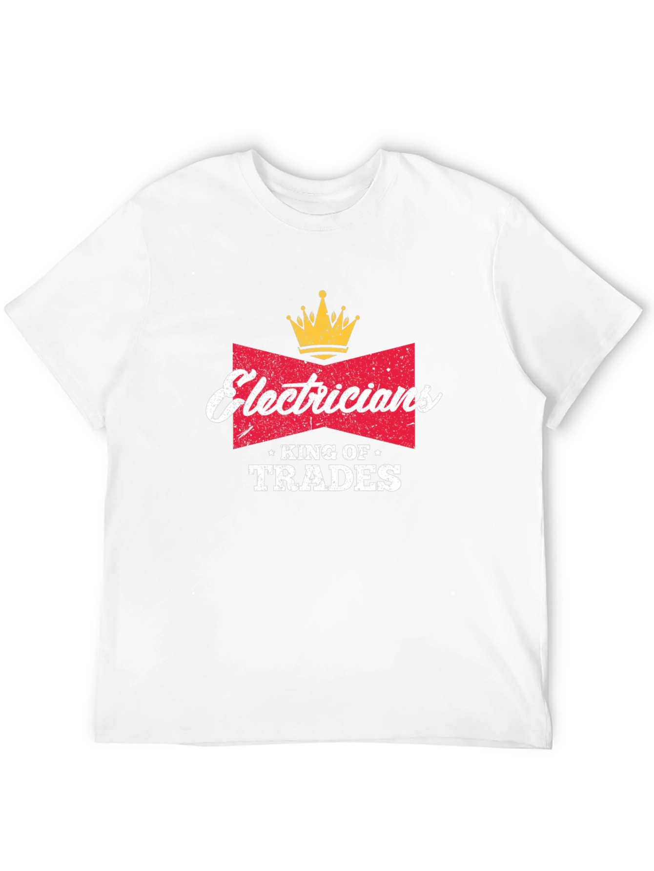 Electricians King of Trades Black T-Shirt