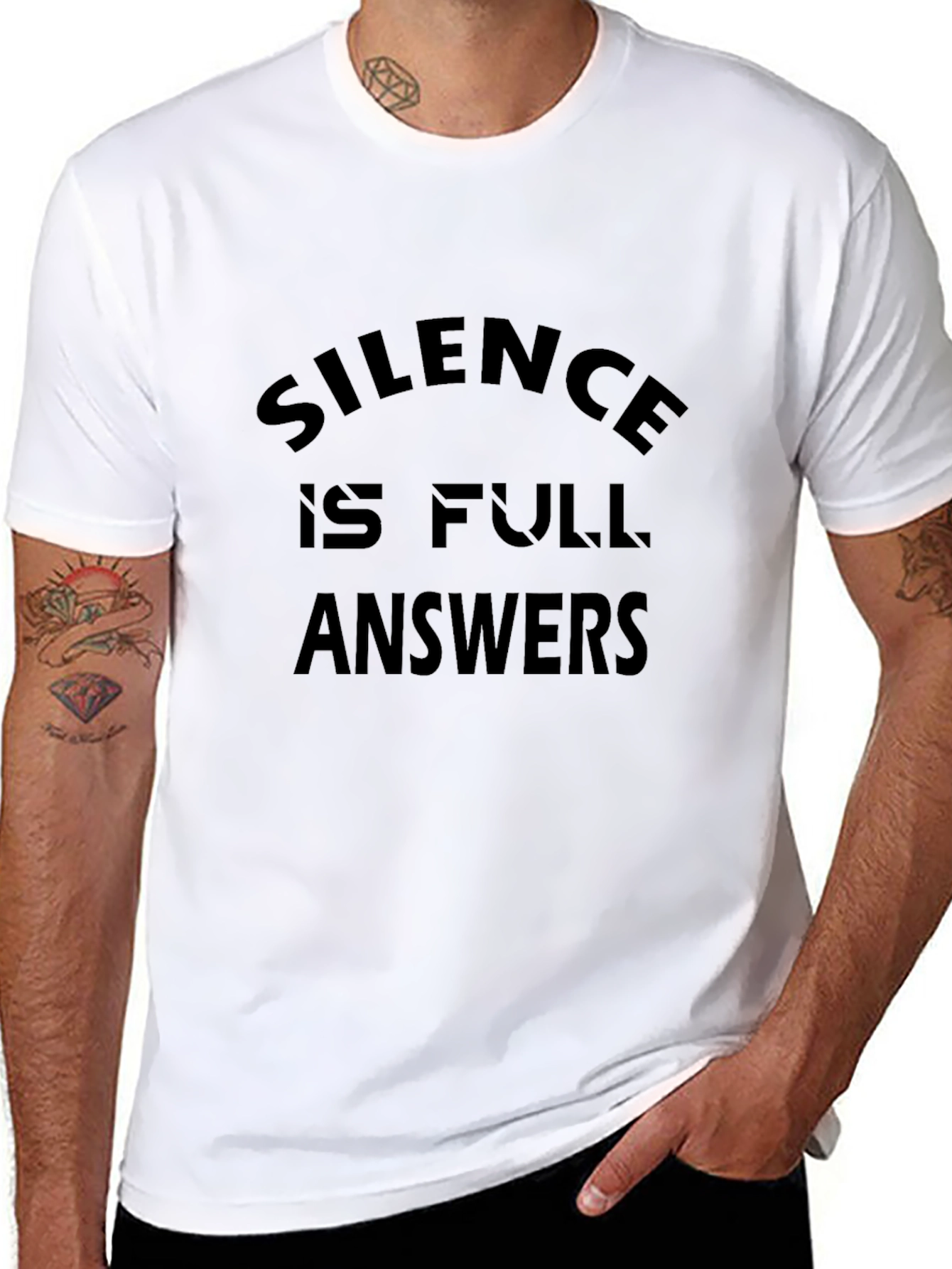 Silence Is Full Answers Graphic Tee