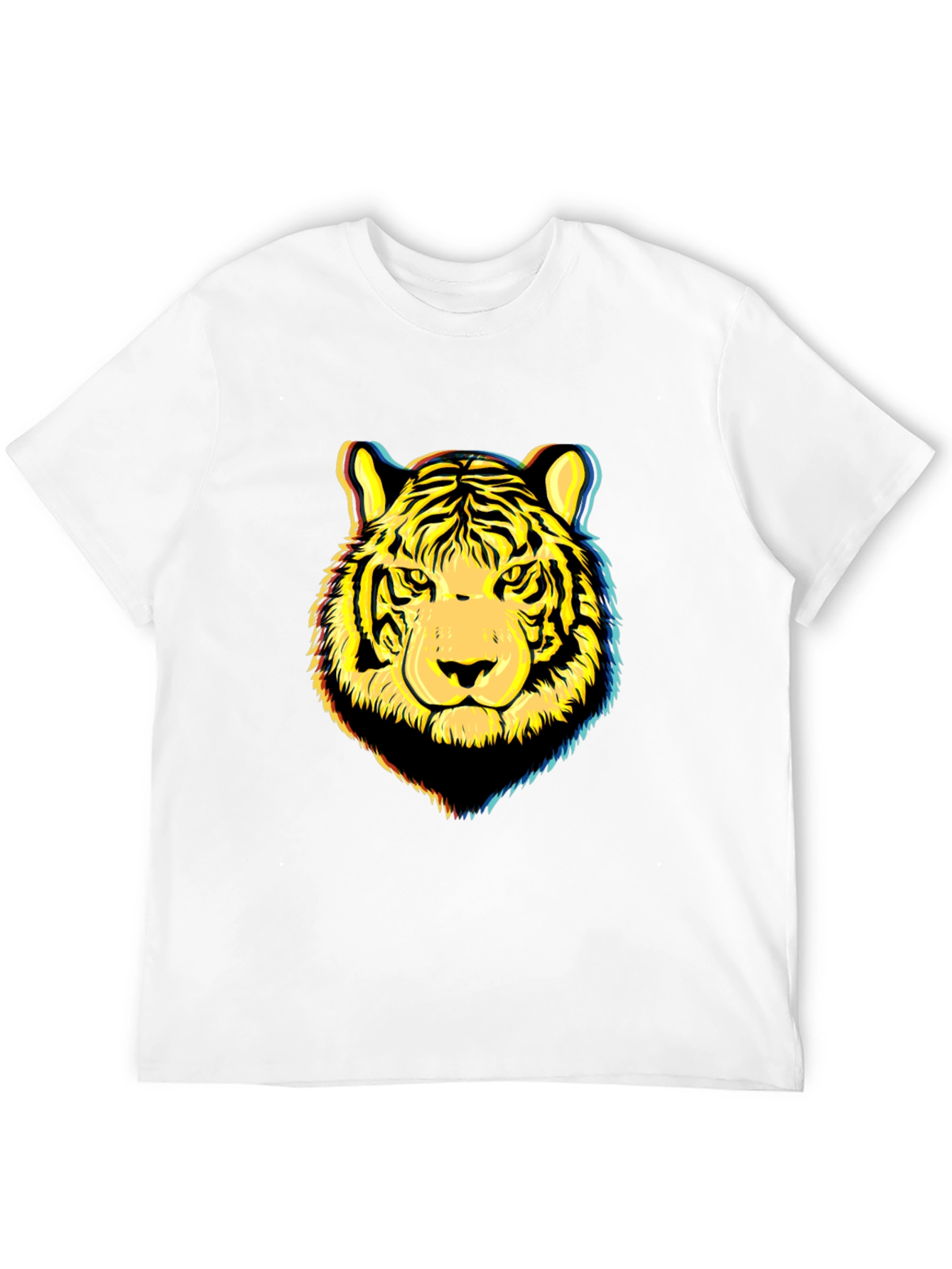 Tiger Graphic Print Black T-Shirt