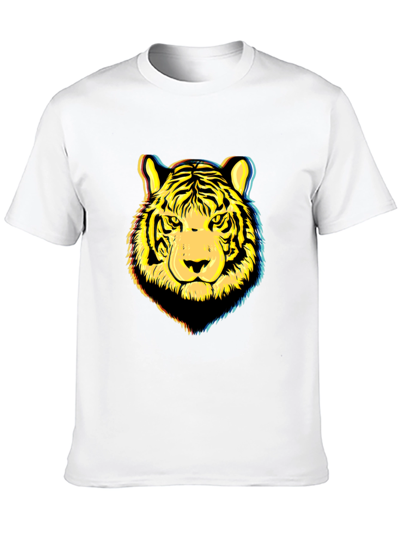 Tiger Graphic Print Black T-Shirt