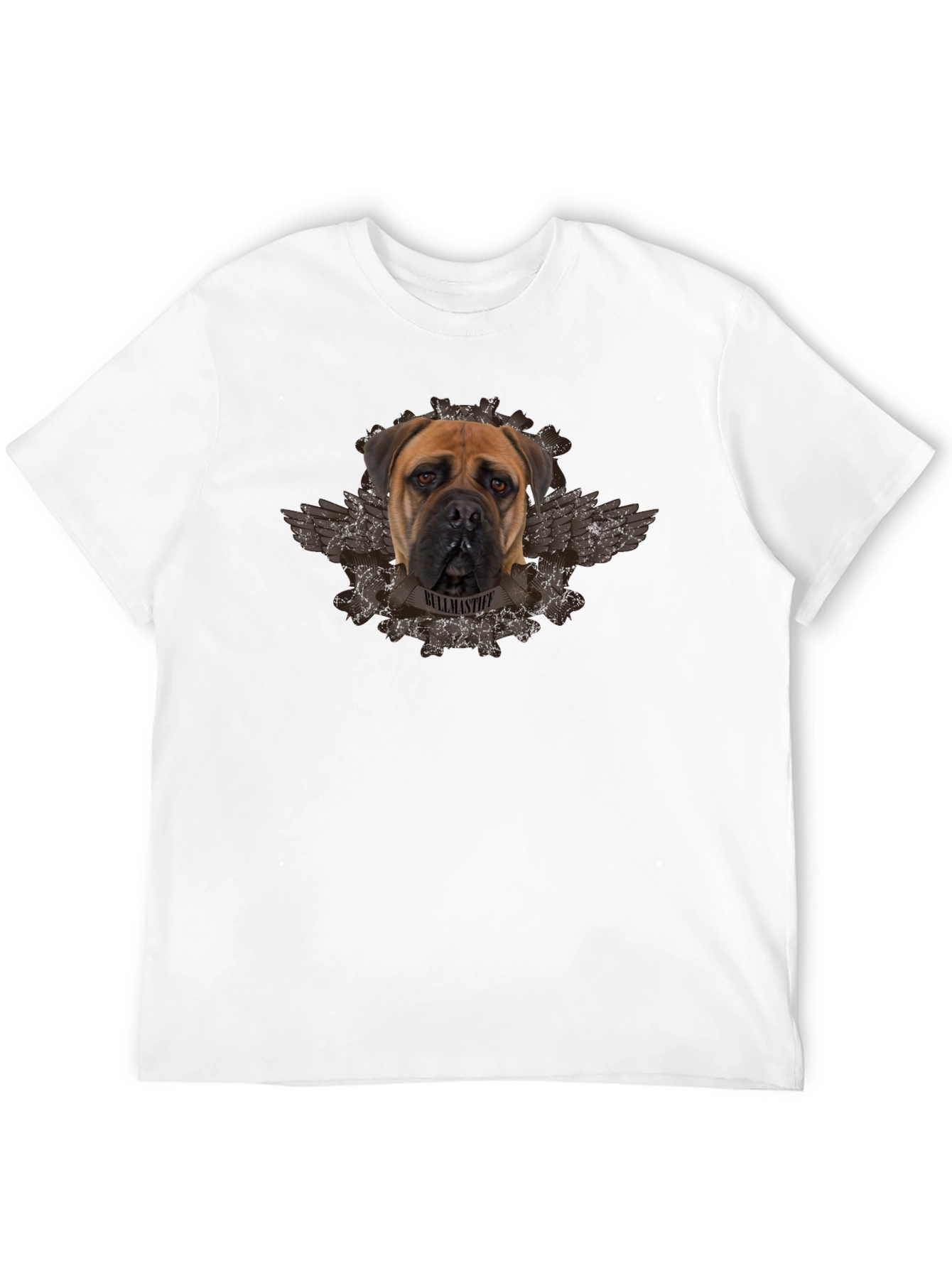 Bullmastiff Dog Graphic Black T-Shirt
