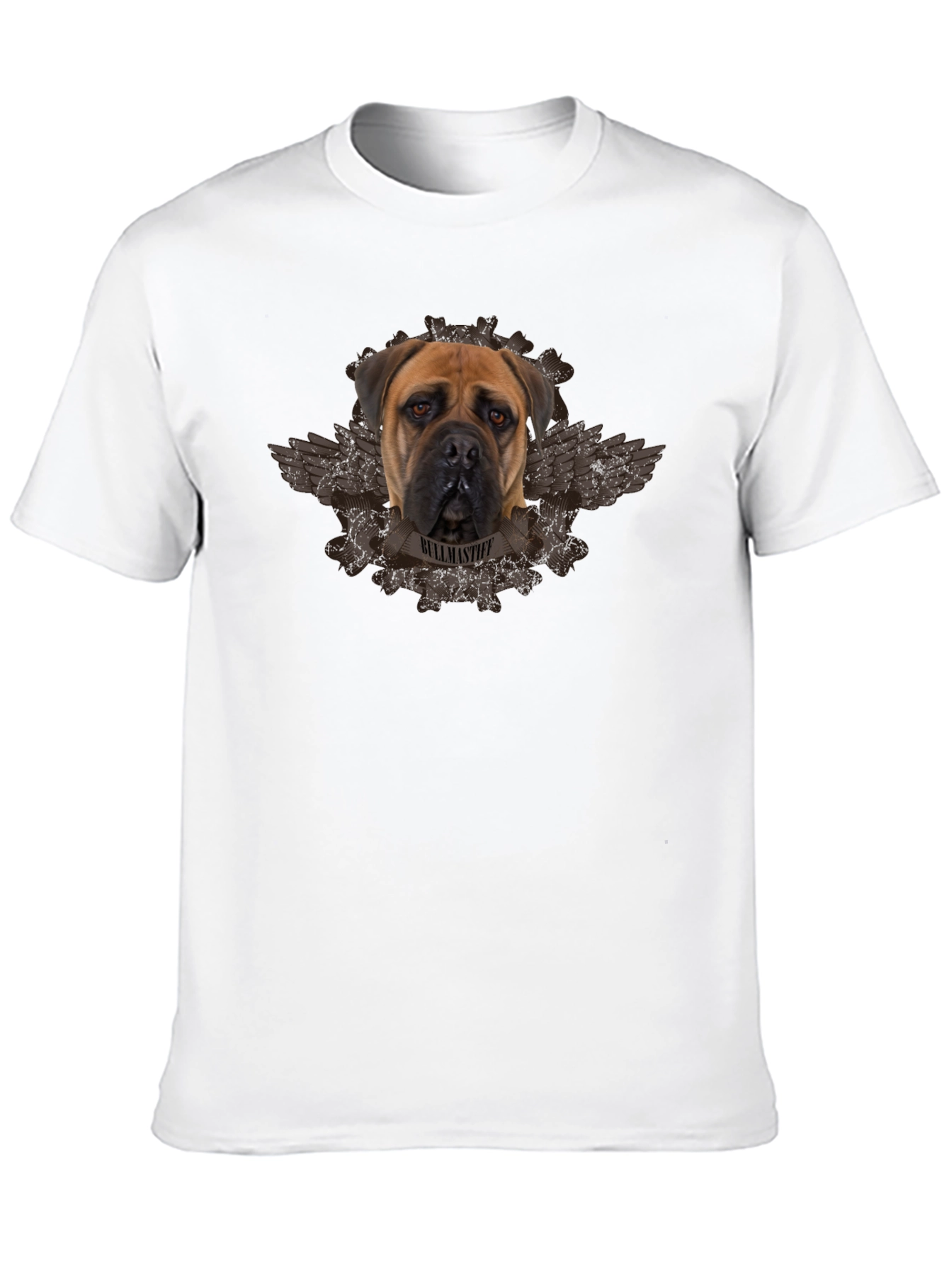 Bullmastiff Dog Graphic Black T-Shirt