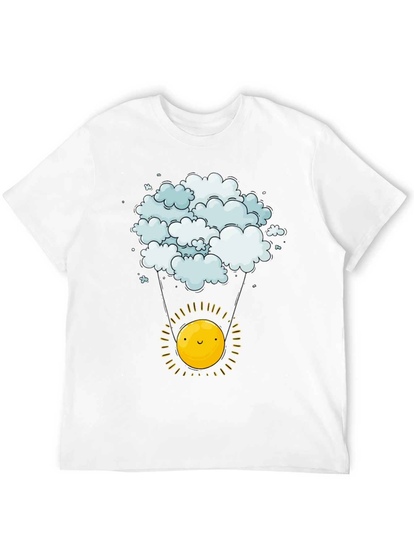 Cloud & Sun Graphic Tee - Happy Weather Shirt