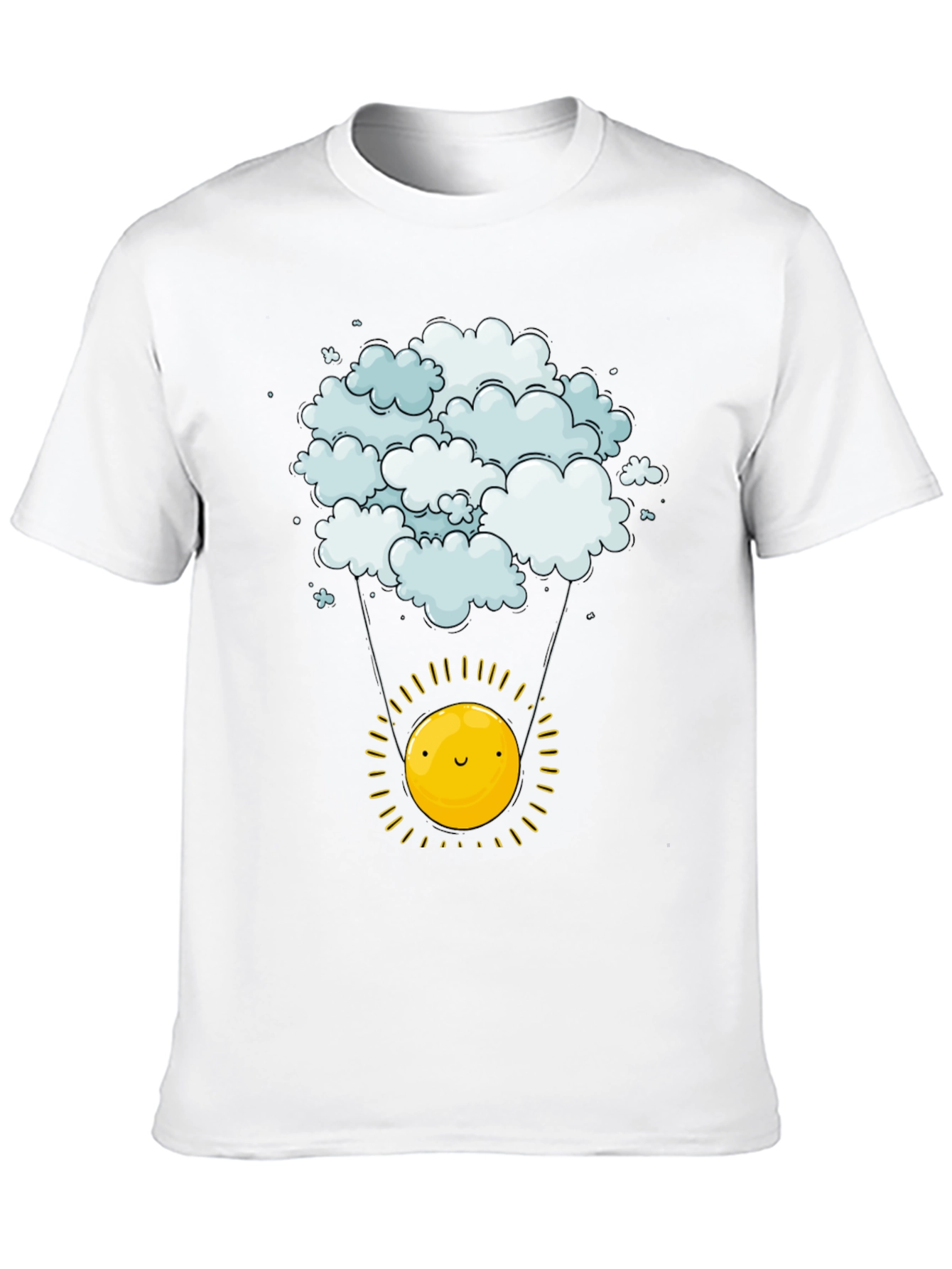 Cloud & Sun Graphic Tee - Happy Weather Shirt