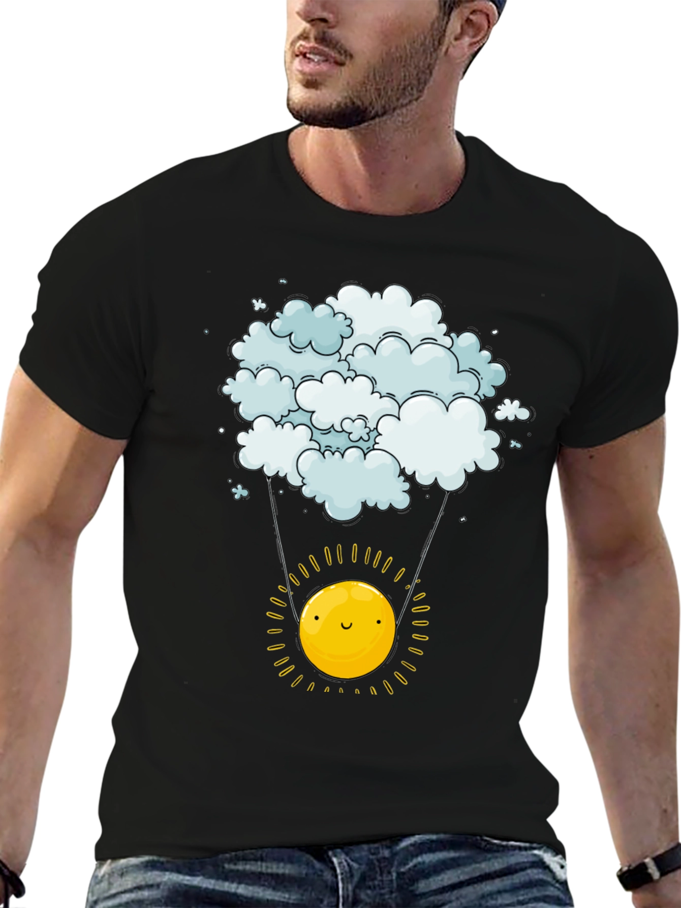 Cloud & Sun Graphic Tee - Happy Weather Shirt