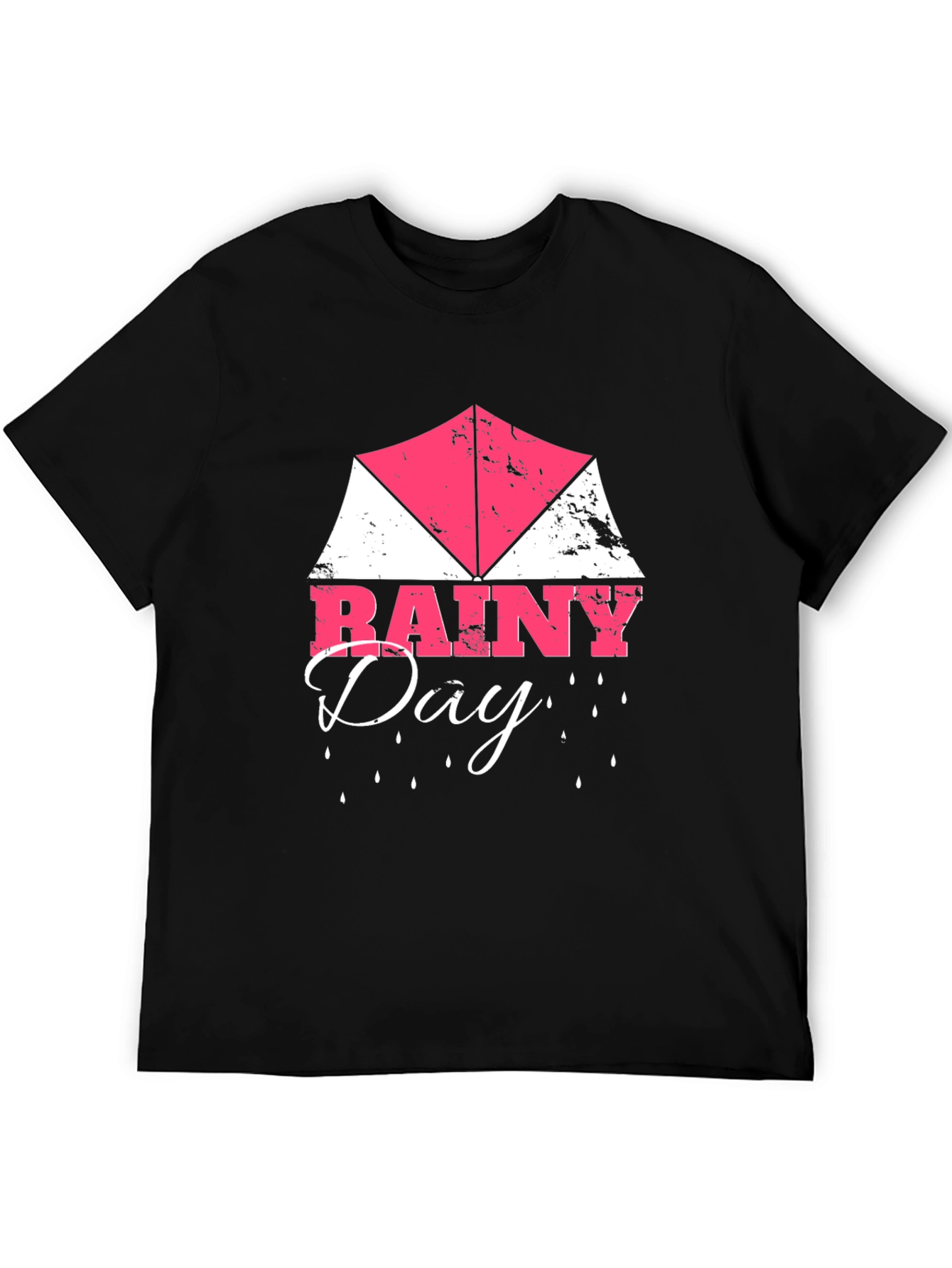Rainy Day Graphic Tee | Mens Black T-Shirt