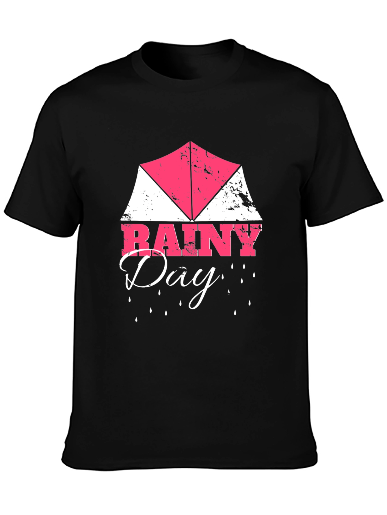 Rainy Day Graphic Tee | Mens Black T-Shirt