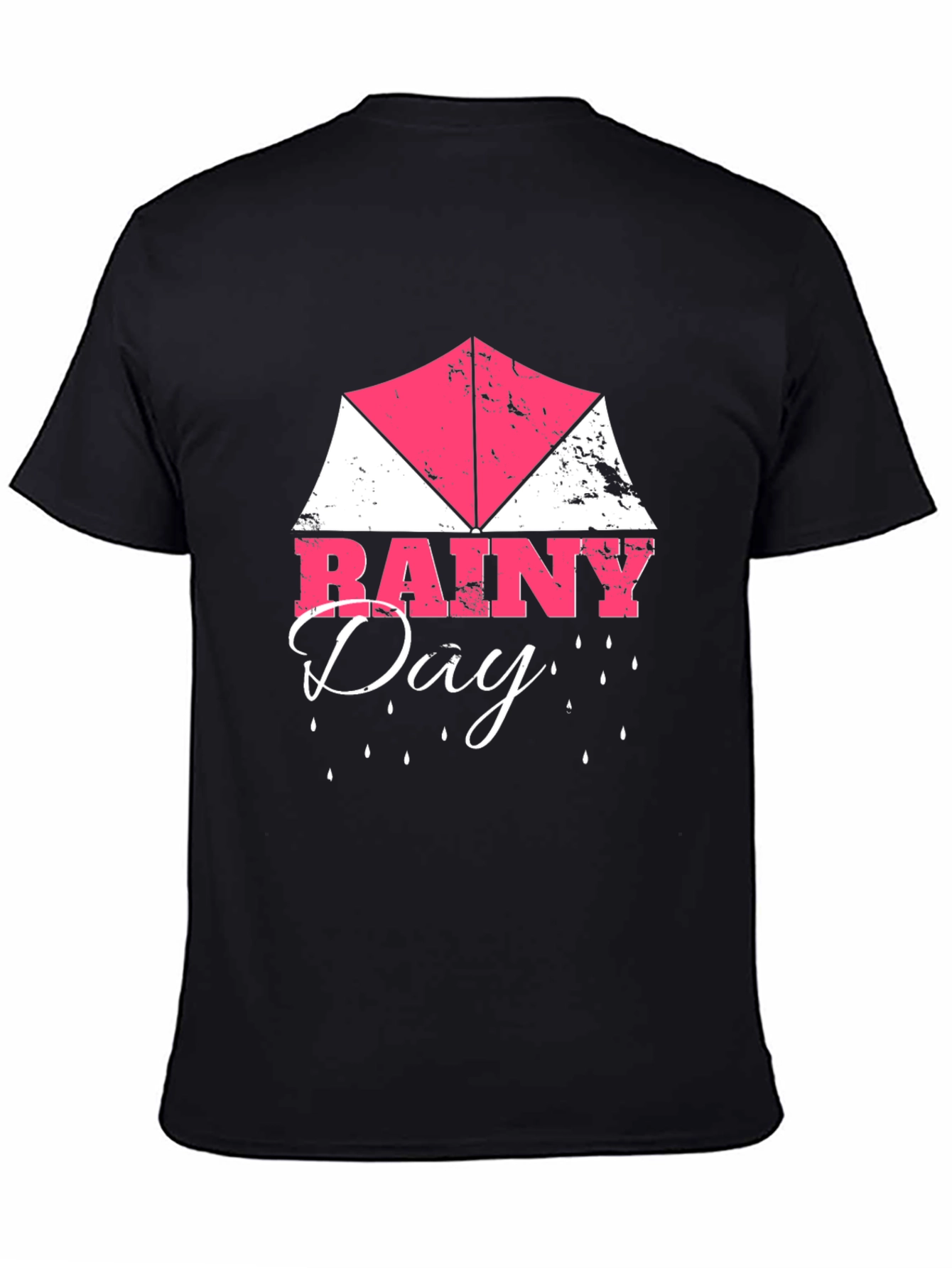 Rainy Day Graphic Tee | Mens Black T-Shirt