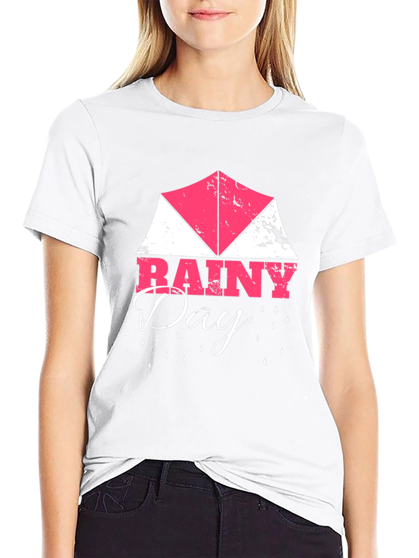 Rainy Day Graphic Tee | Mens Black T-Shirt