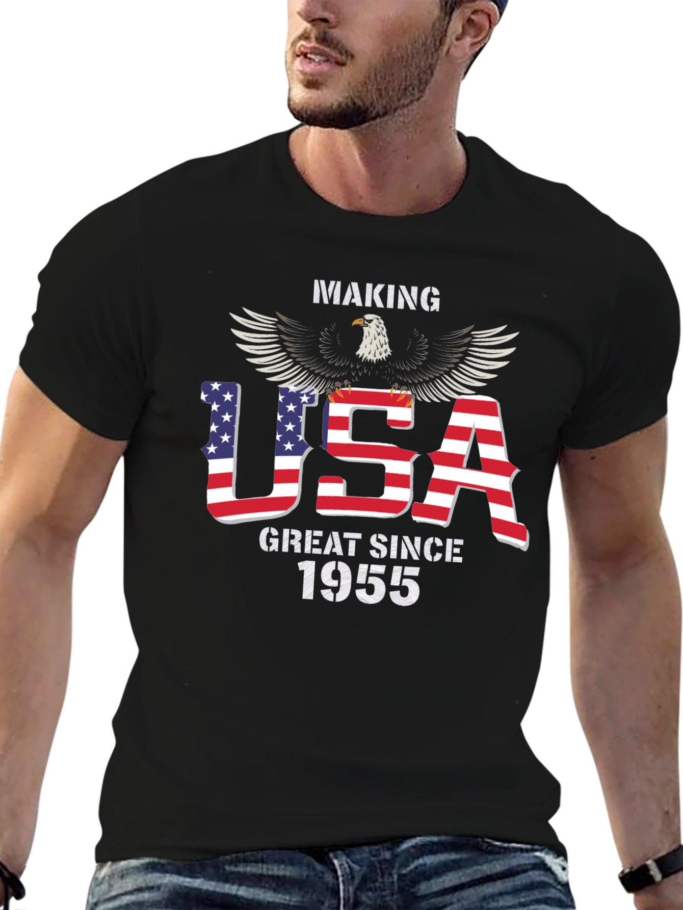 USA Great Since 1955 Eagle Patriotic T-Shirt