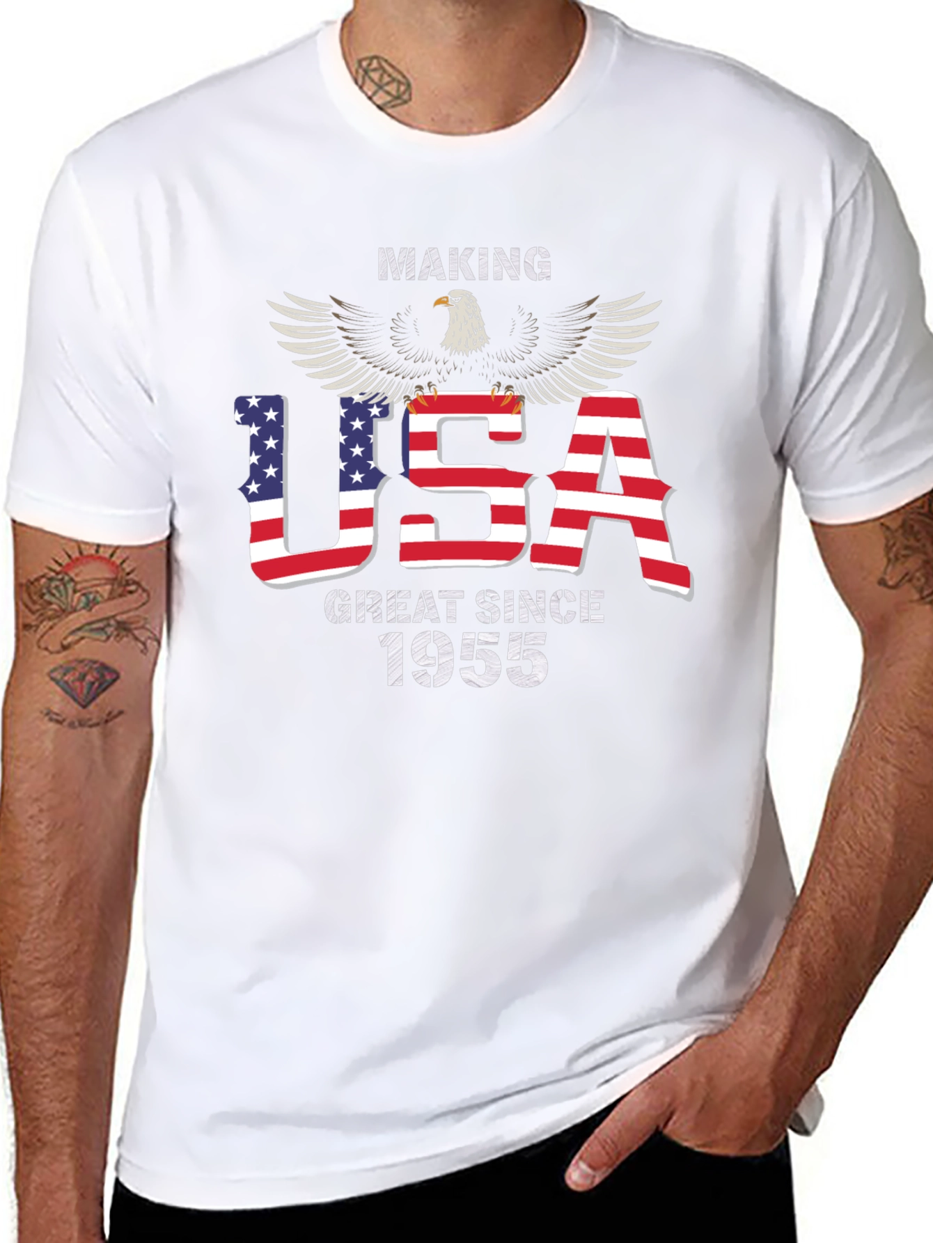 USA Great Since 1955 Eagle Patriotic T-Shirt