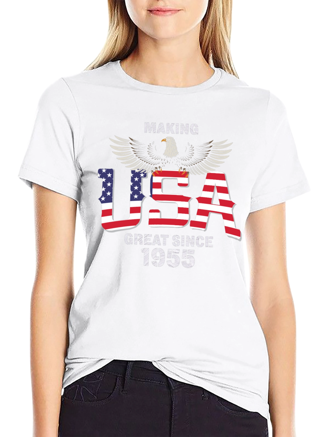 USA Great Since 1955 Eagle Patriotic T-Shirt
