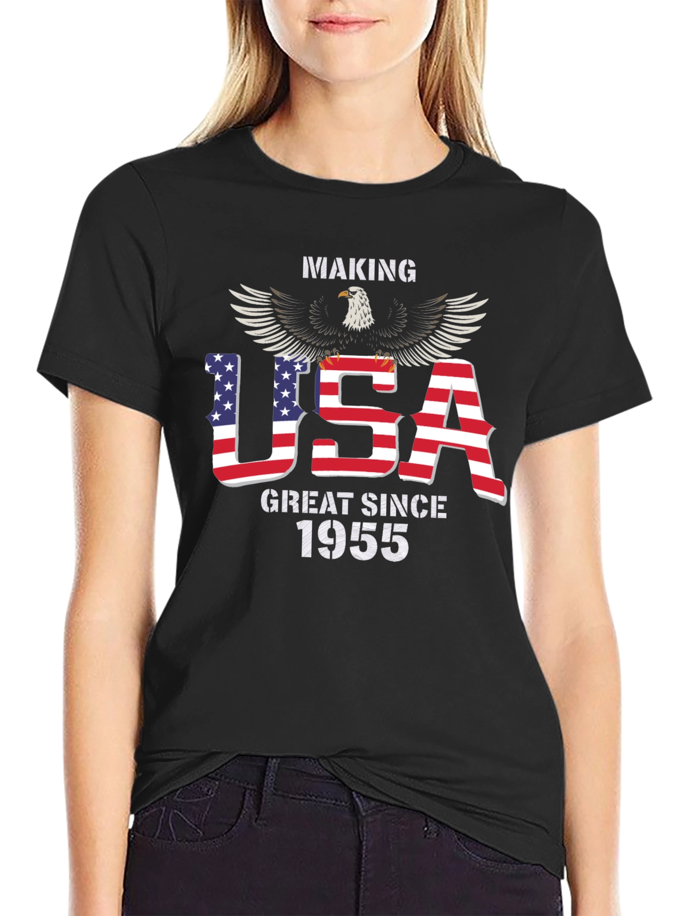 USA Great Since 1955 Eagle Patriotic T-Shirt