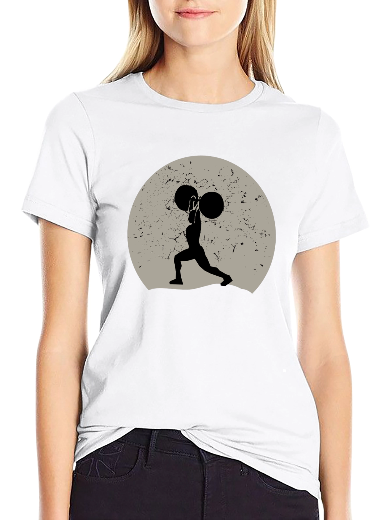 Weightlifting Silhouette Graphic Tee