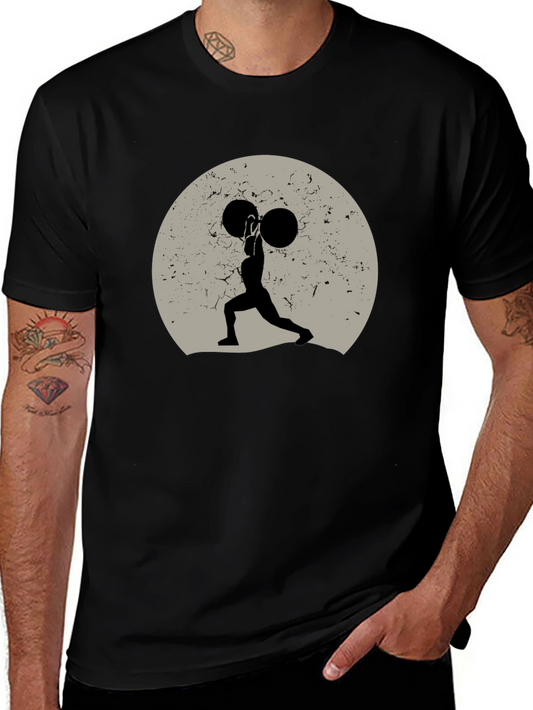 Weightlifting Silhouette Graphic Tee