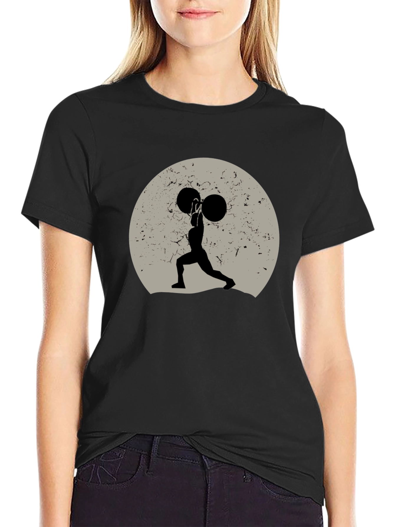 Weightlifting Silhouette Graphic Tee