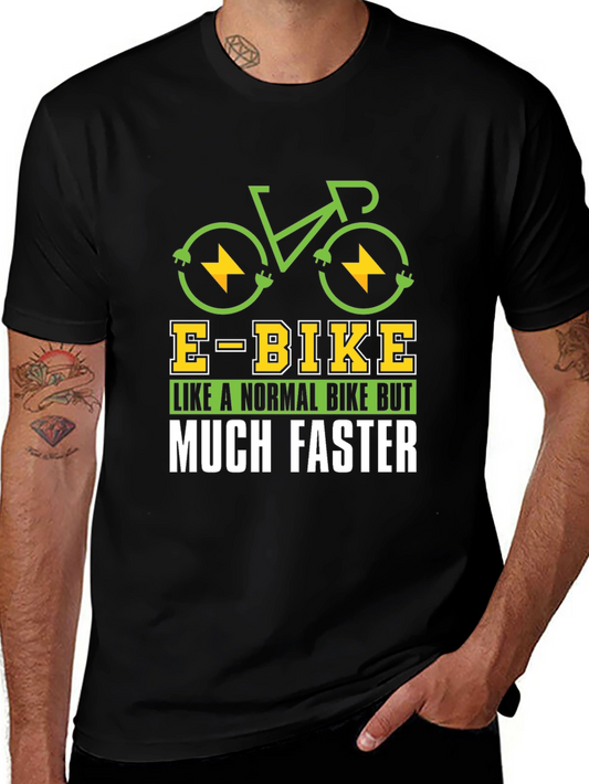 E-Bike T-Shirt: Like a Normal Bike But Much Faster!